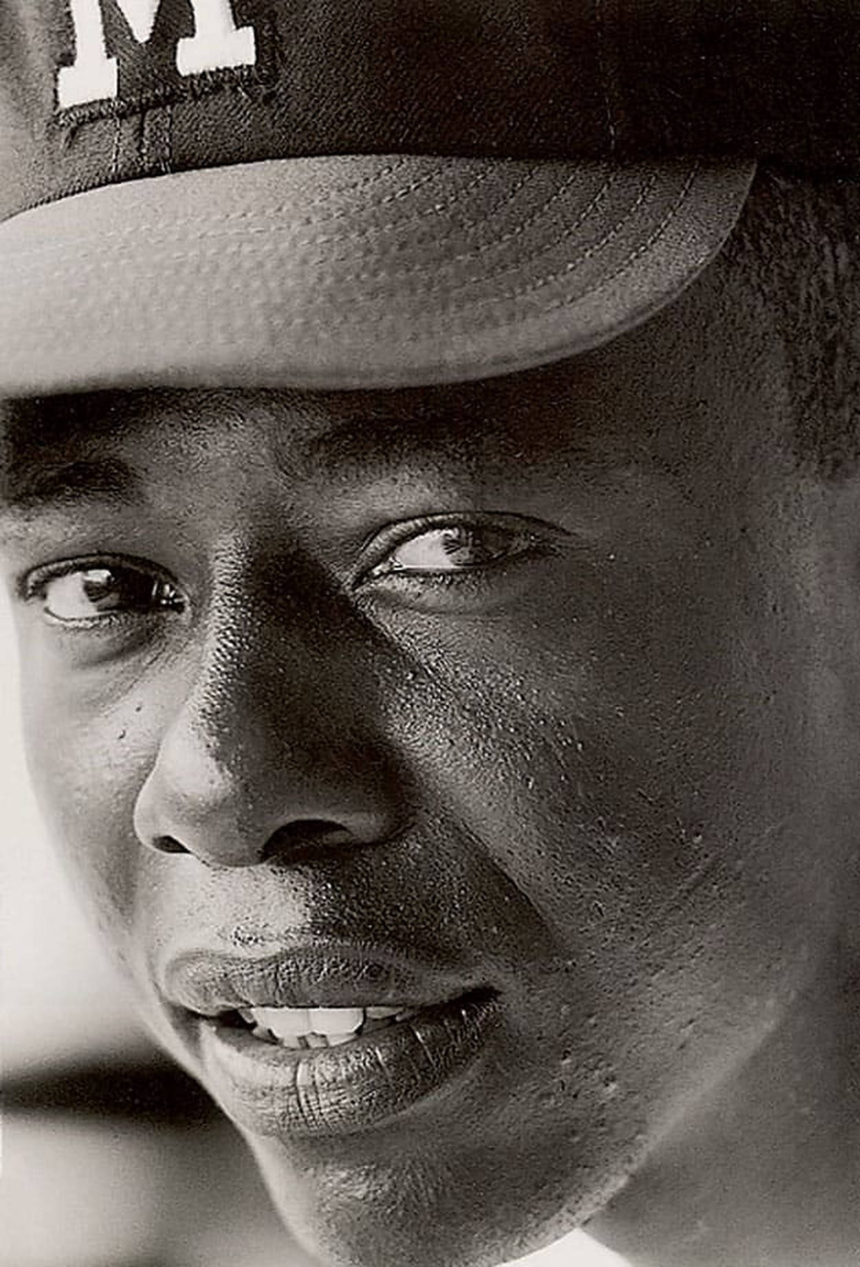 Hank Aaron, baseball cap, M logo, HD Phone Wallpaper