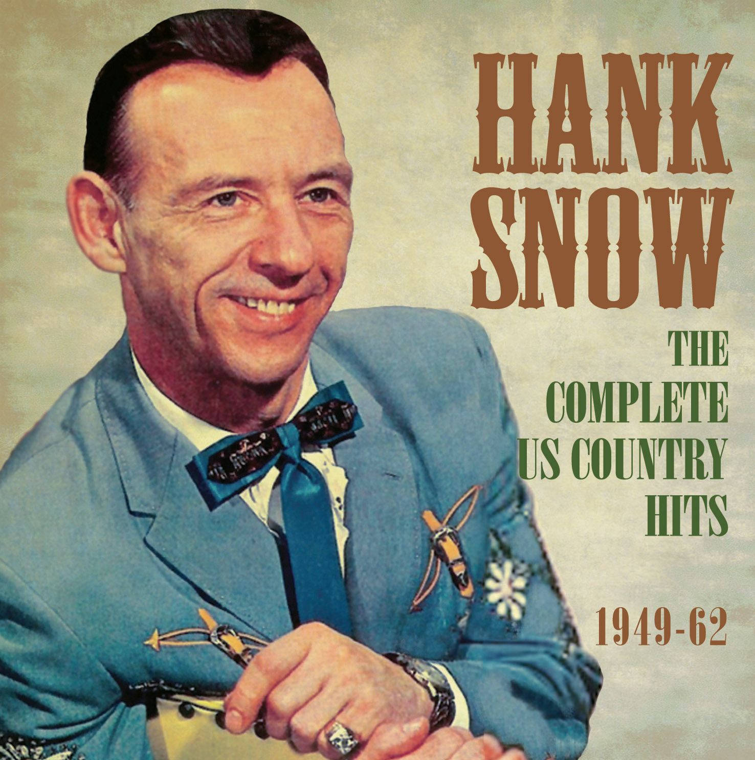 Hank Snow, blue suit, cowboy-themed accessories, HD Phone Wallpaper