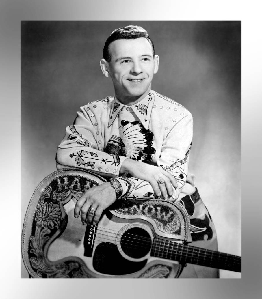 Hank Snow, western shirt, decorated guitar, SD Phone Wallpaper