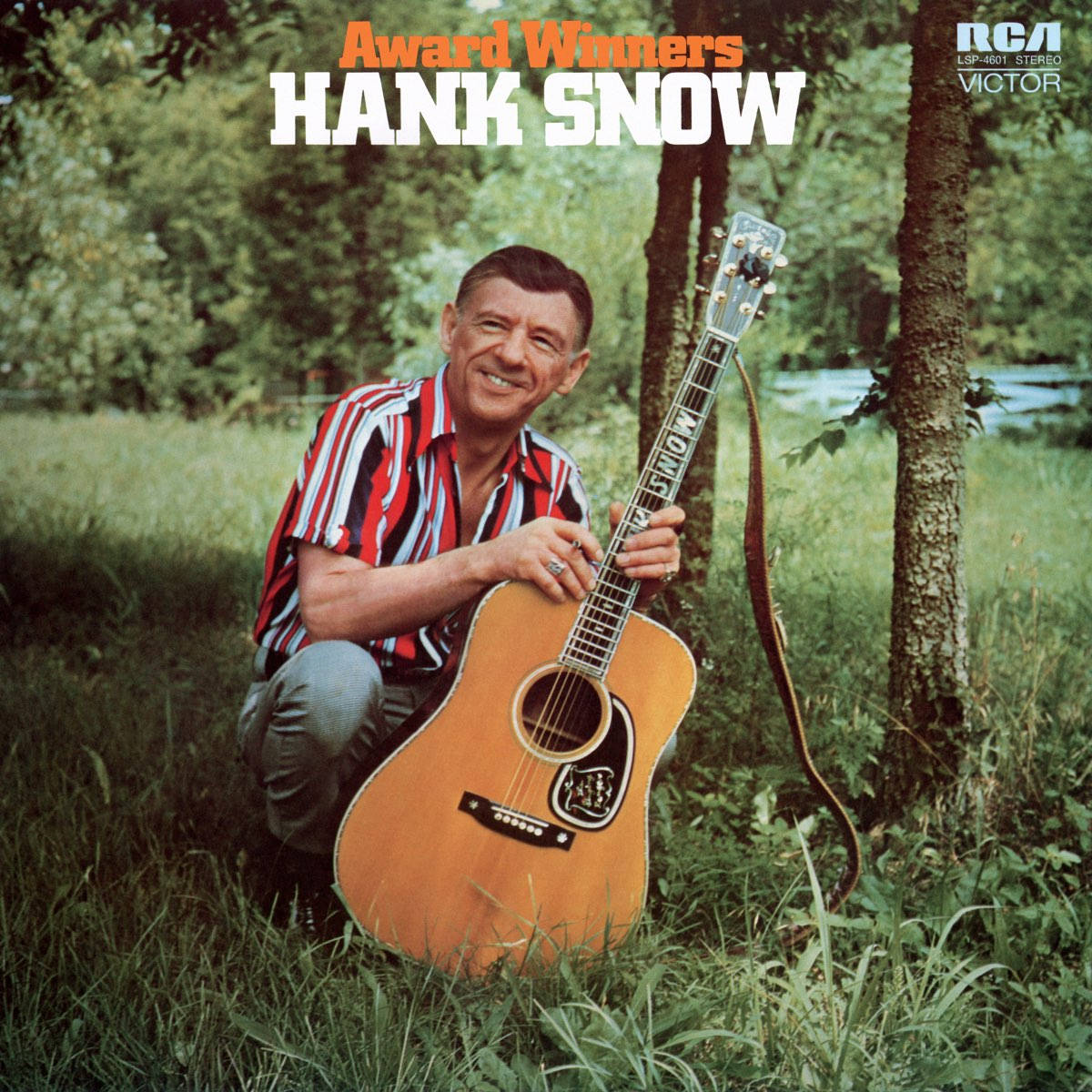 Hank Snow, acoustic guitar, tree, SD Desktop Wallpaper