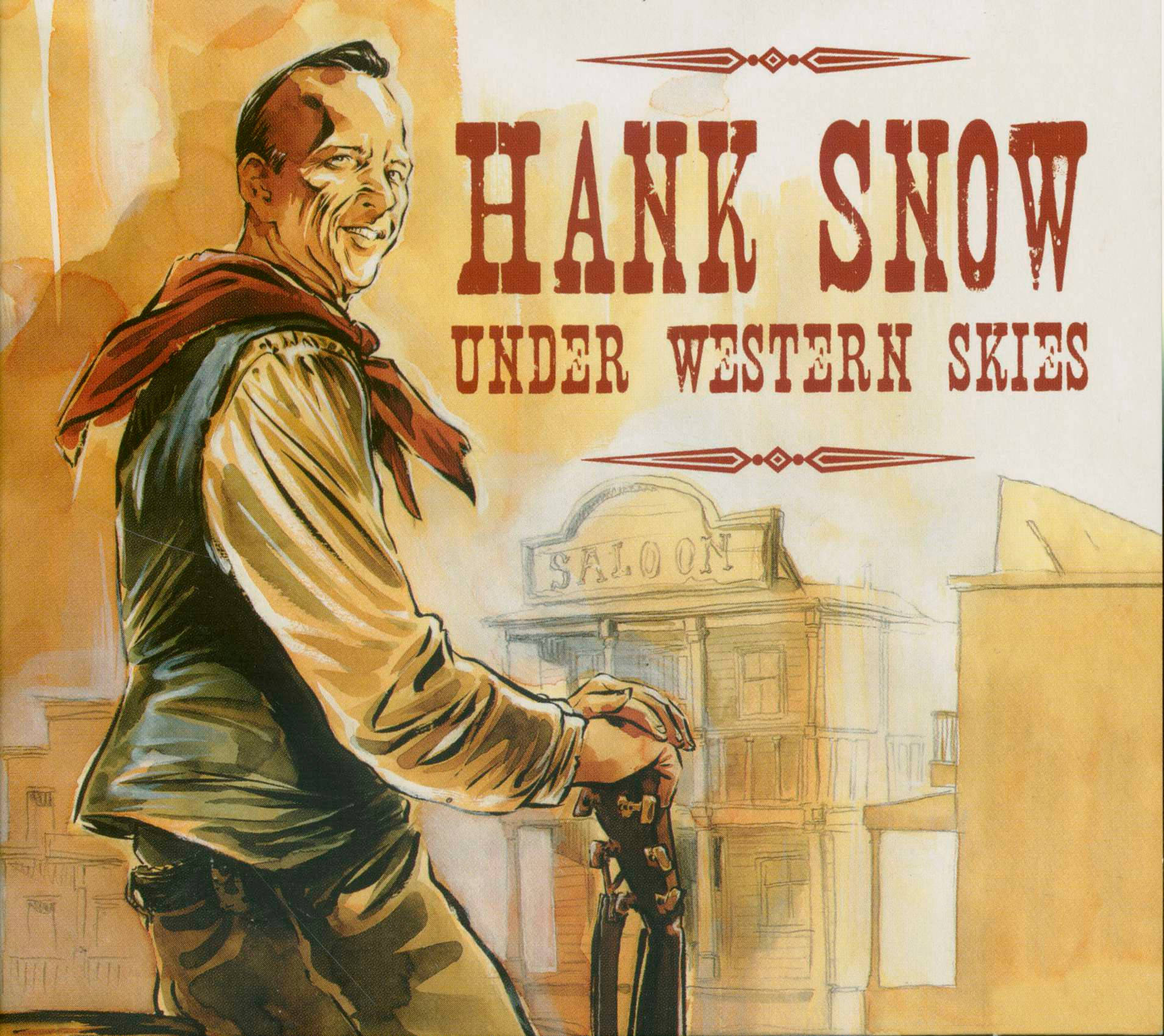 Hank Snow, red bandana, saloon, HD Desktop Wallpaper