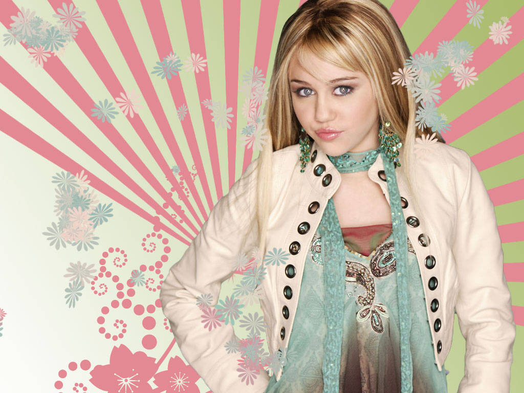 Hannah Montana, pouty, cream jacket, SD Desktop Wallpaper