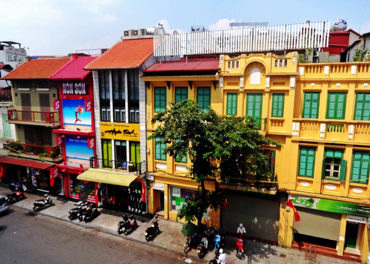 Hanoi, yellow, red, HD Desktop Wallpaper