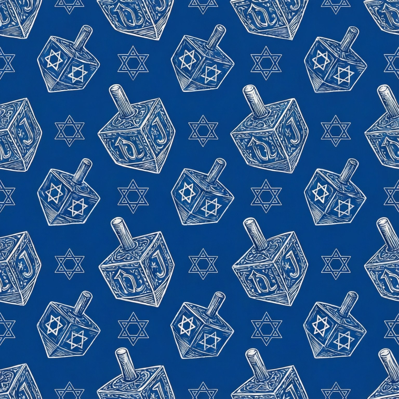 dreidel, star of David, deep blue background, HD Desktop Wallpaper