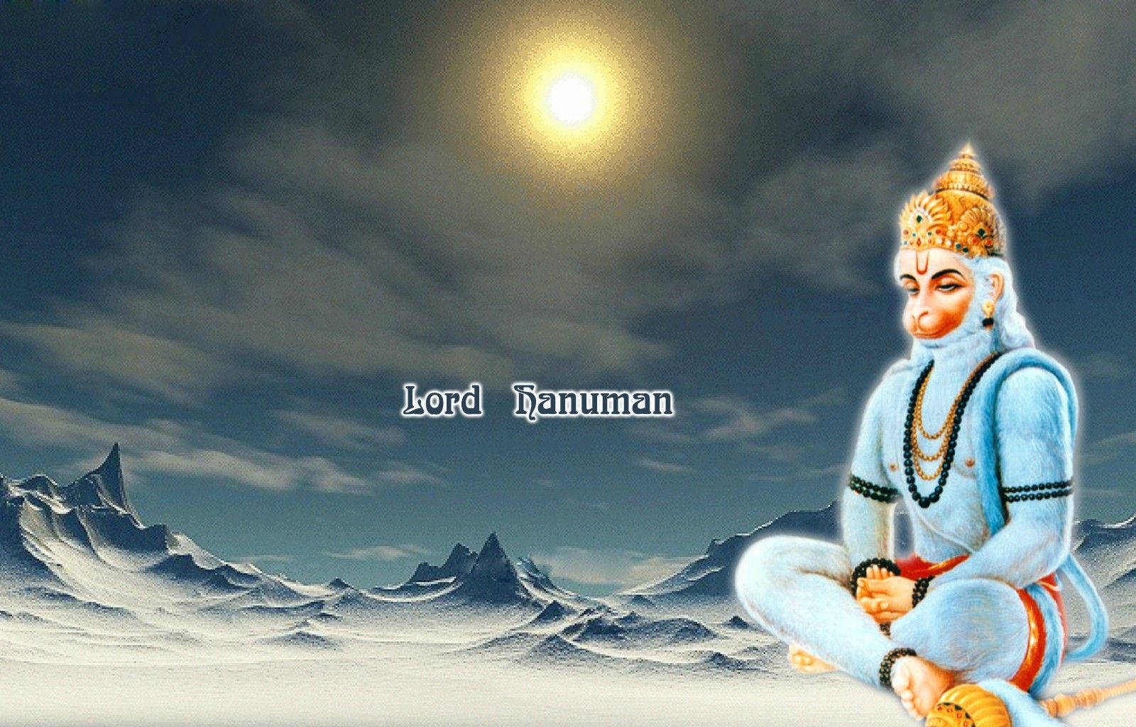 Hanuman, snow mountain, snowy mountain landscape, HD Desktop Wallpaper