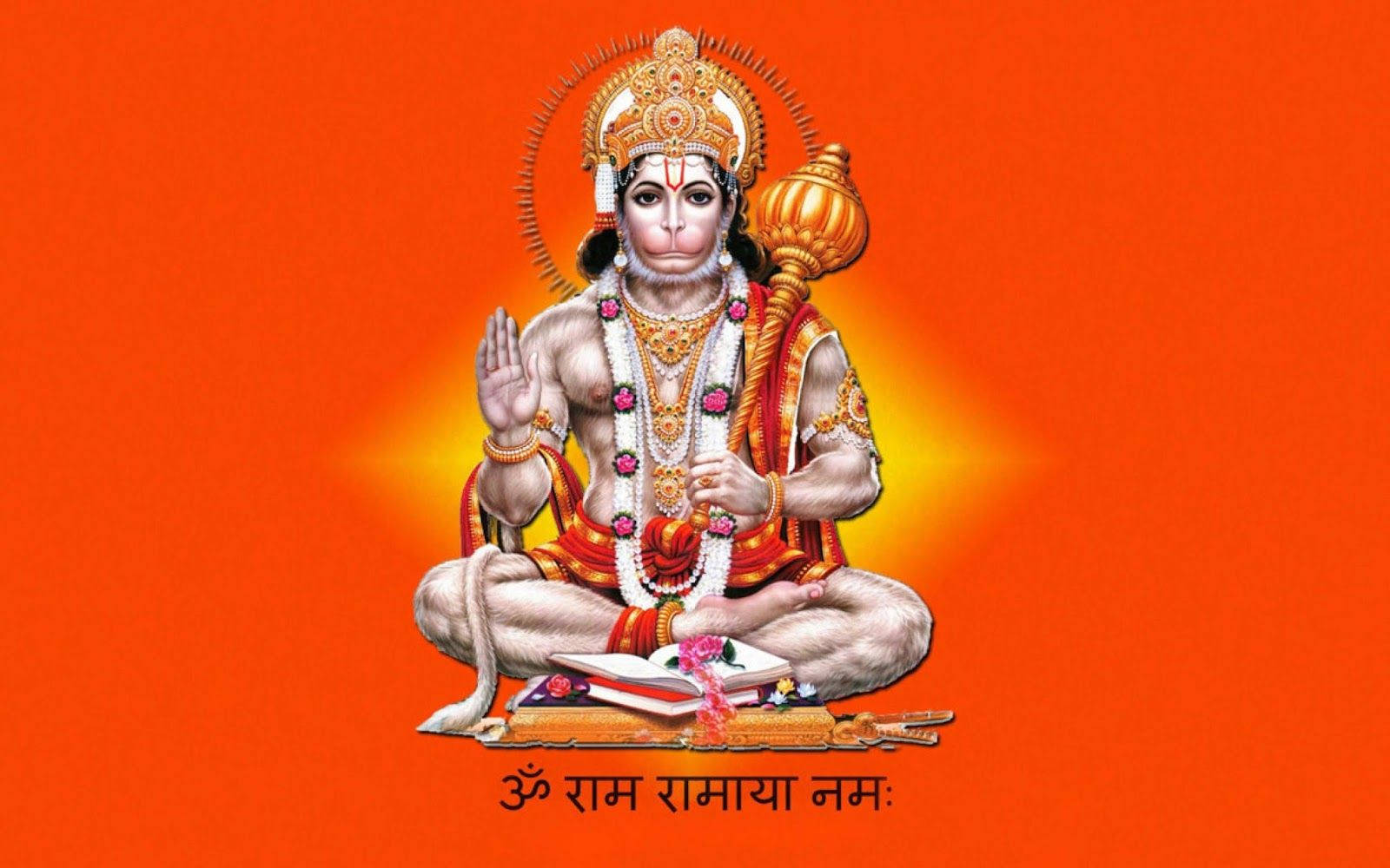 Hanuman Ji HD, orange, yellow, HD Desktop Wallpaper