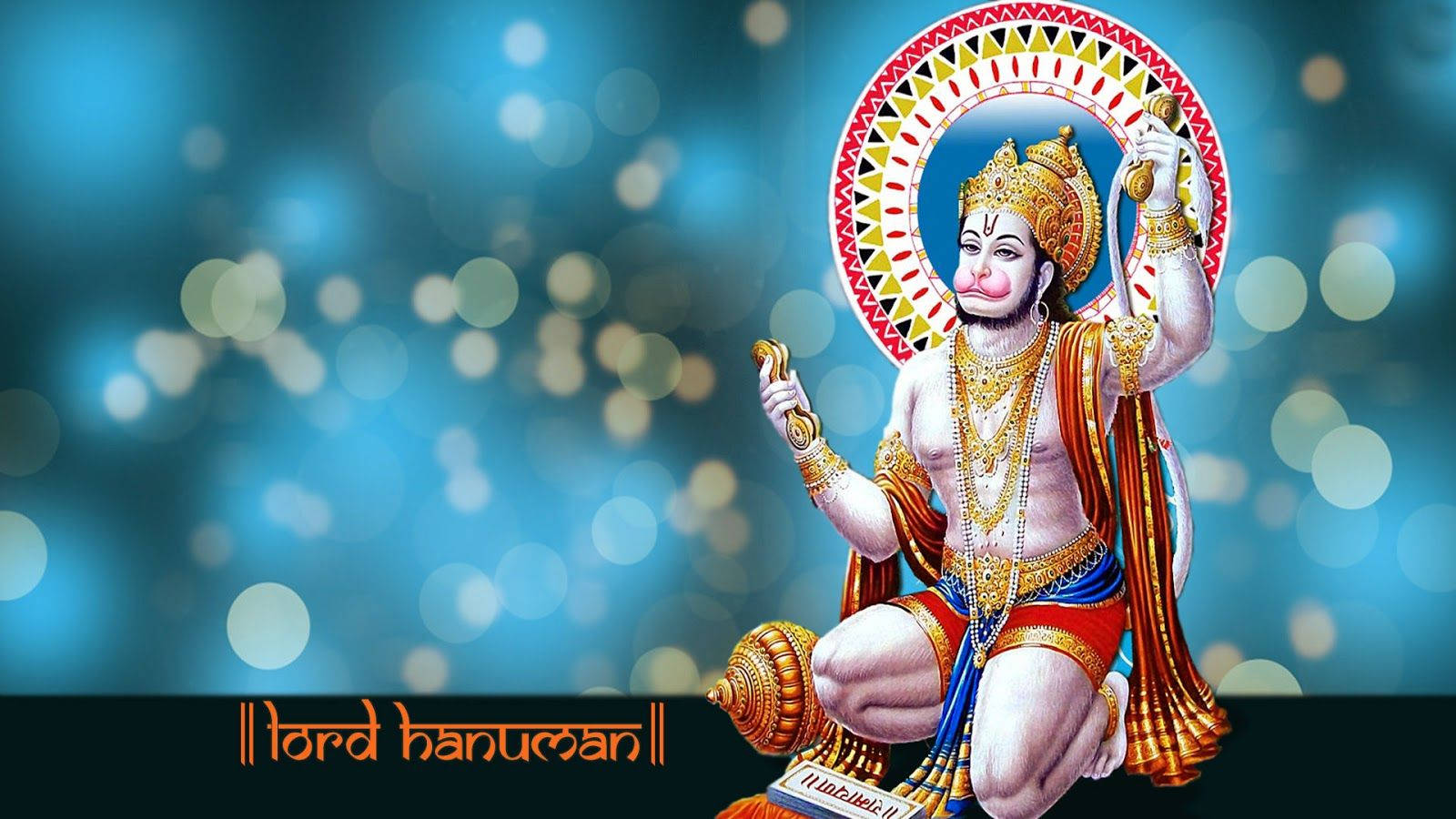Hanuman Ji HD, blue, yellow, HD Desktop Wallpaper