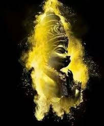 Hanuman, black, golden, SD Phone Wallpaper