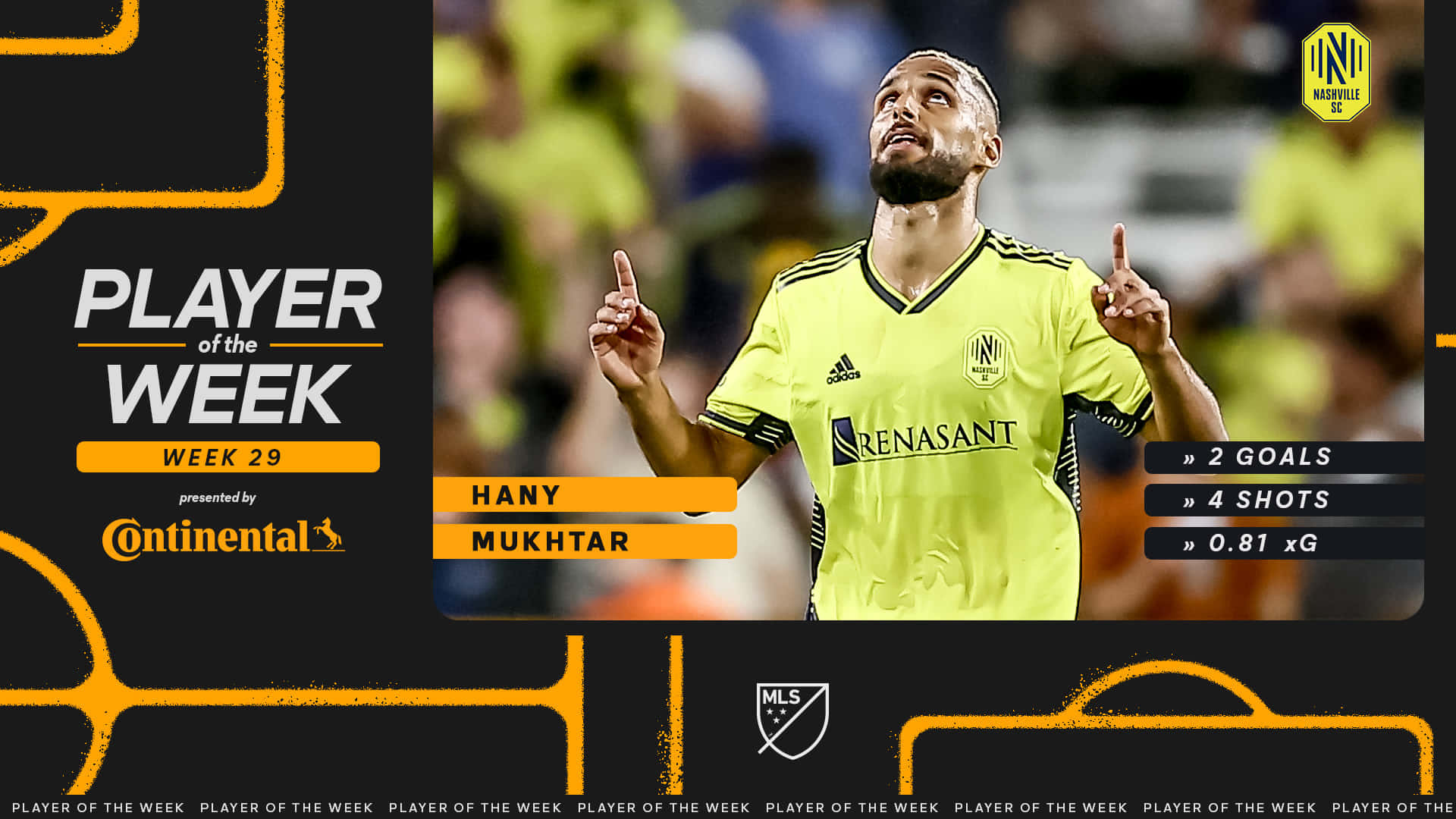Hany Mukhtar, Player Of The Week 29, bright yellow jersey, Full HD Desktop Wallpaper