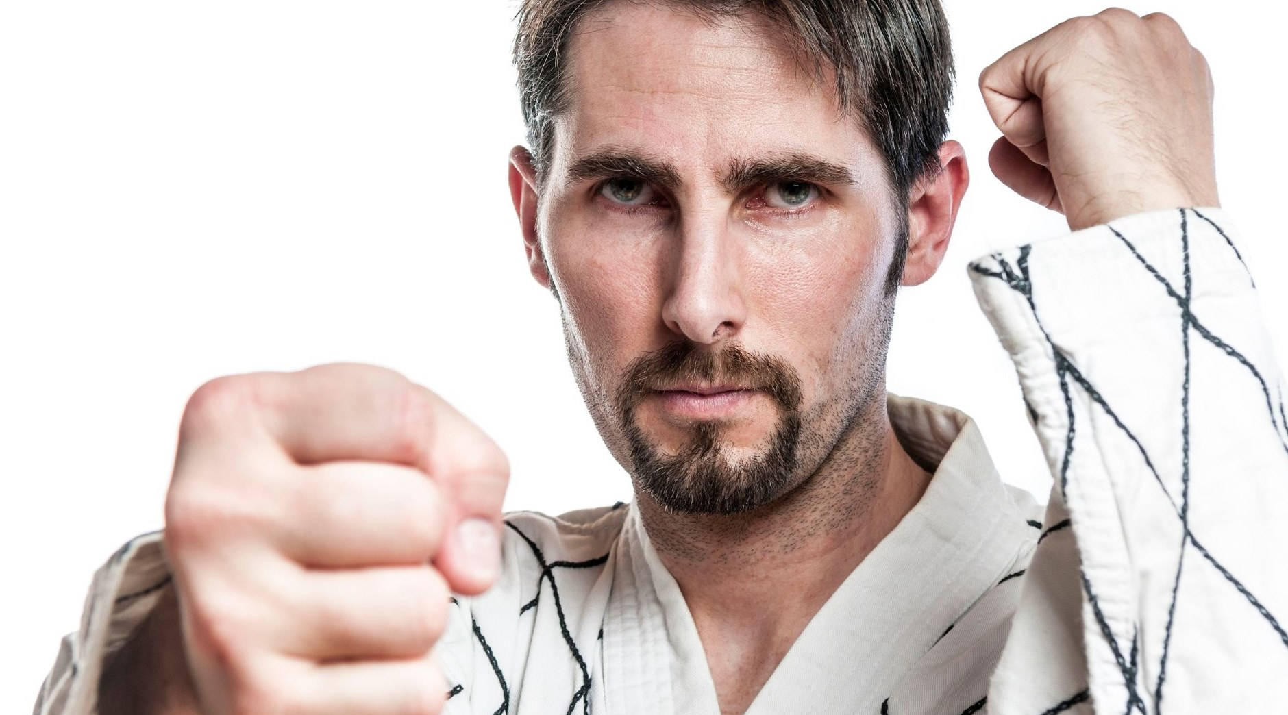 Hapkido, white gi, black stripes, HD Desktop Wallpaper