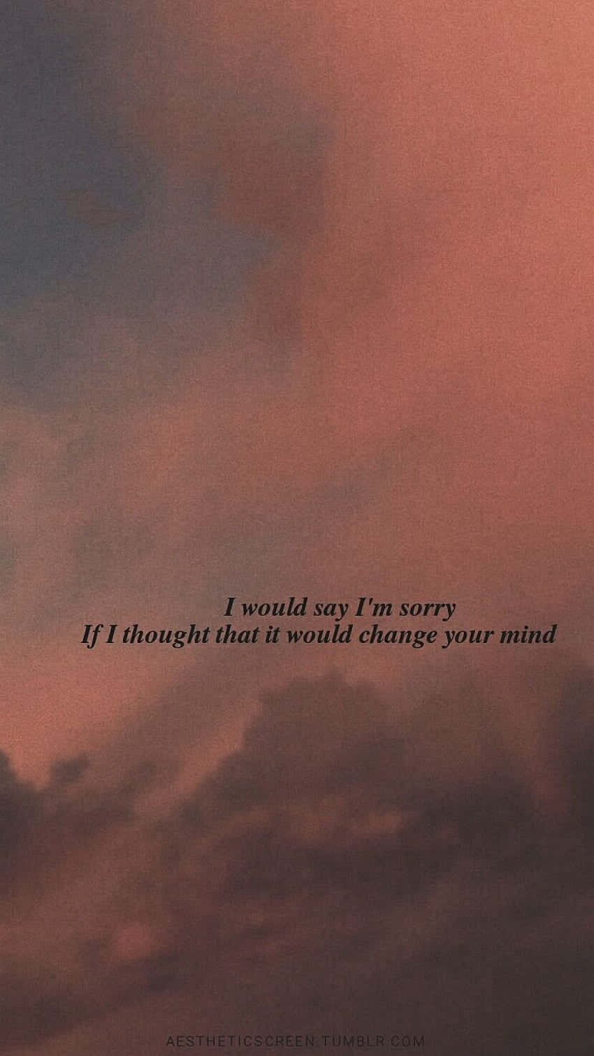 moody sky, pink and gray clouds, poetic text overlay, HD Phone Wallpaper
