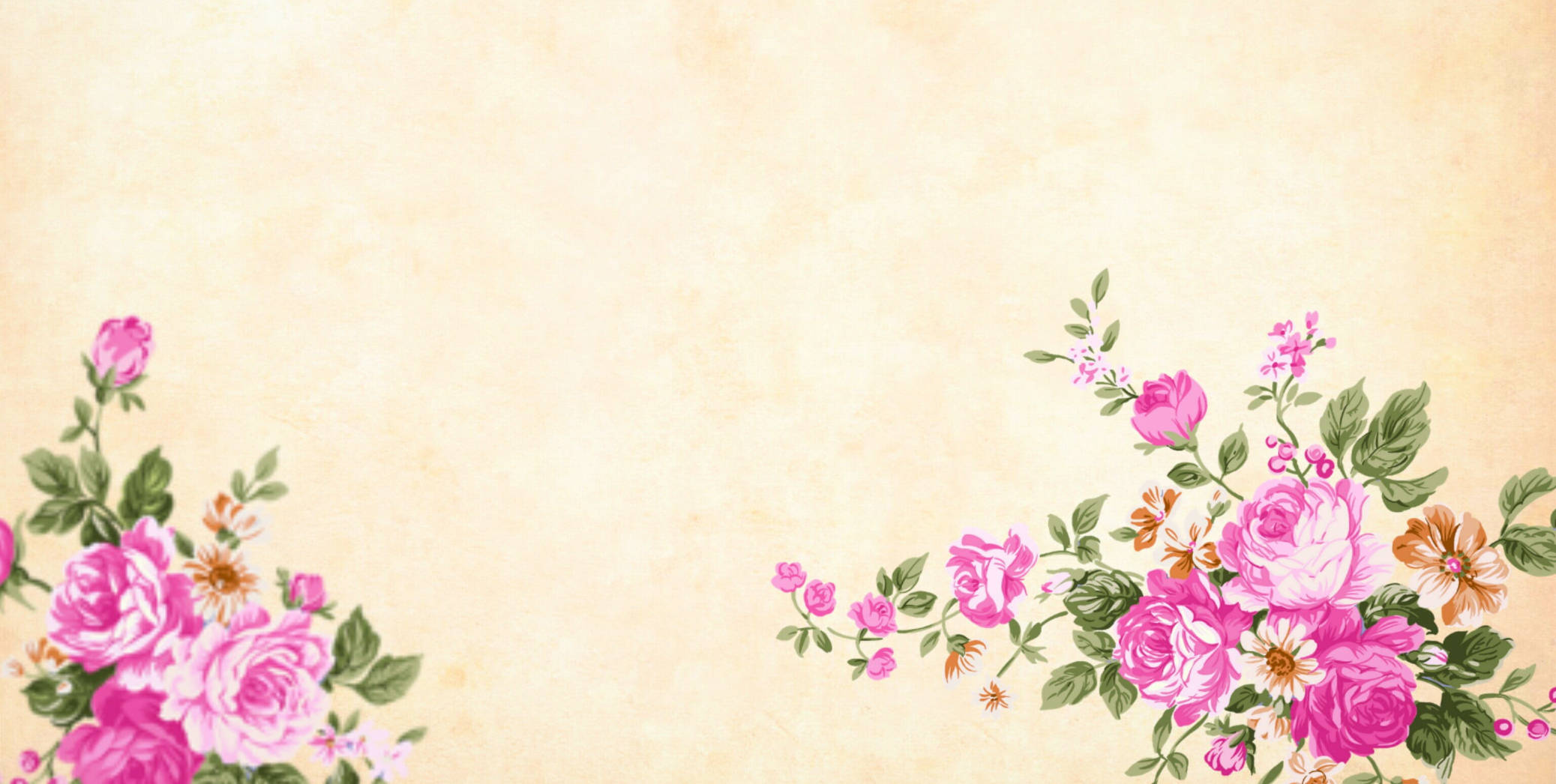 Happy Birthday Flowers, pink roses, green leaves, Full HD Desktop Wallpaper