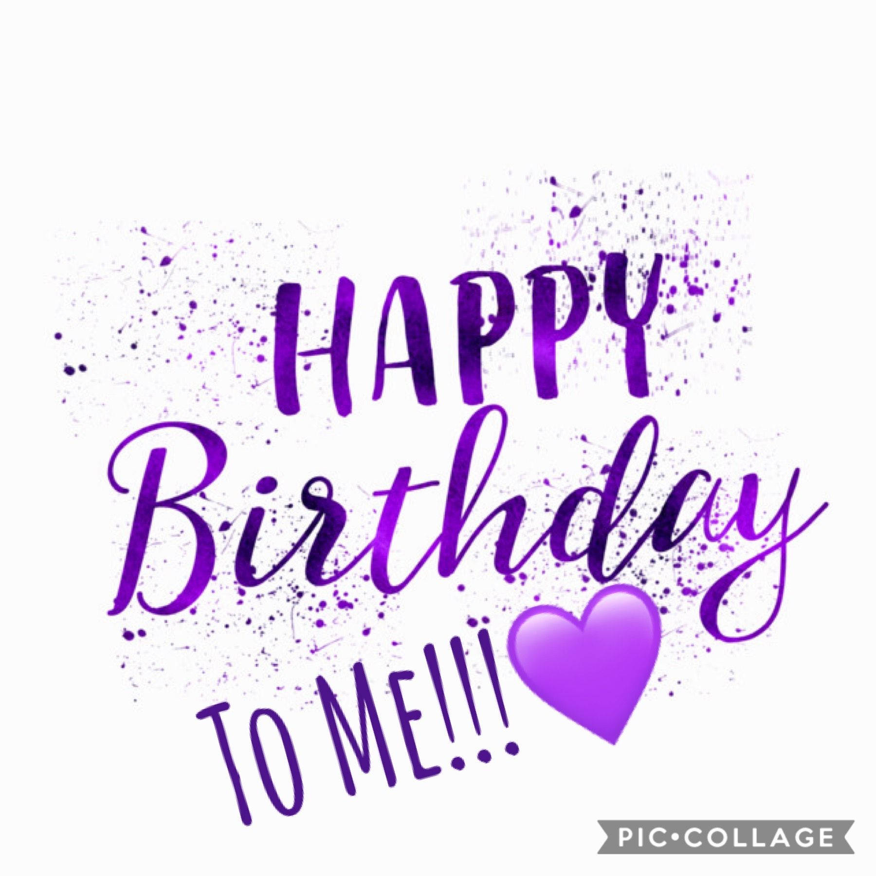 Happy Birthday To Me, purple, heart, HD Desktop Wallpaper