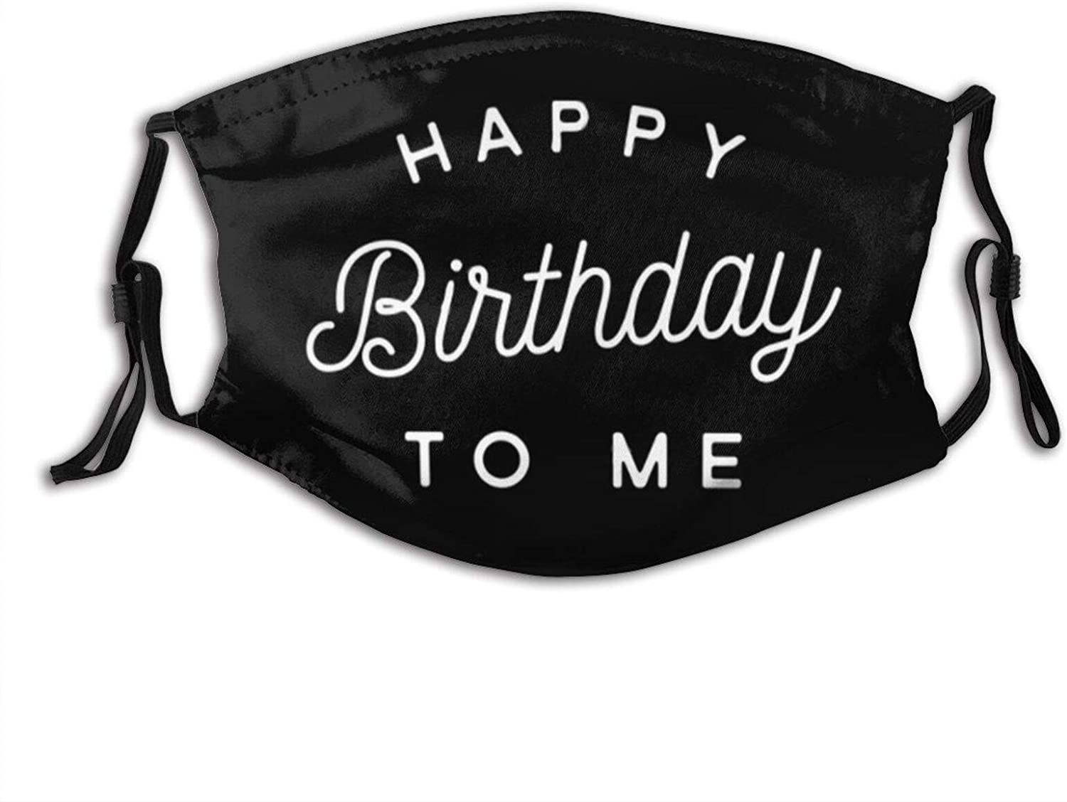 HAPPY Birthday TO ME, black fabric face mask, white text, HD Desktop Wallpaper