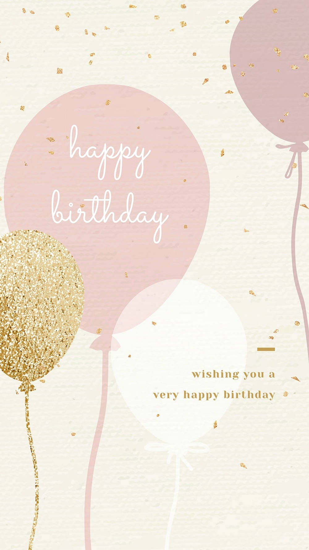 gold balloons, pink balloons, glittering confetti, HD Phone Wallpaper