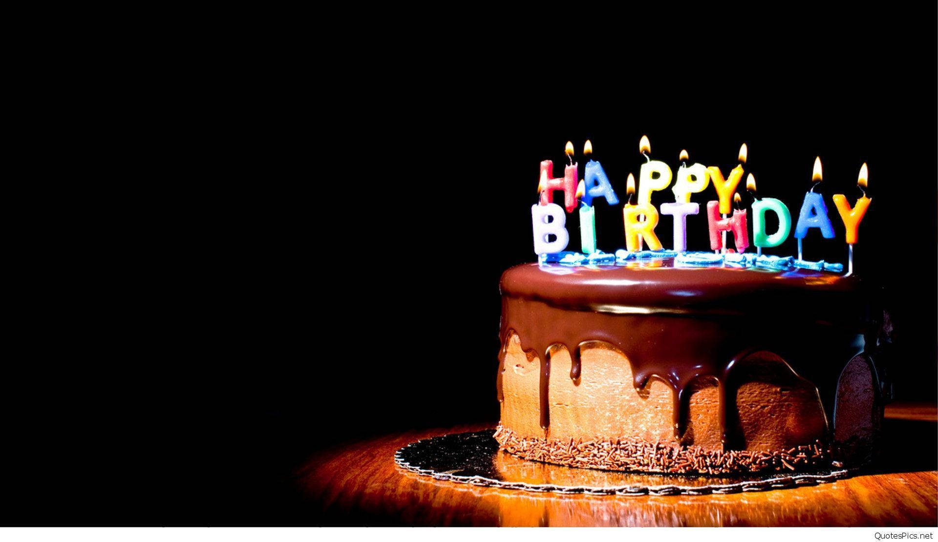 happy birthday, black, chocolate birthday cake, Full HD Desktop Wallpaper