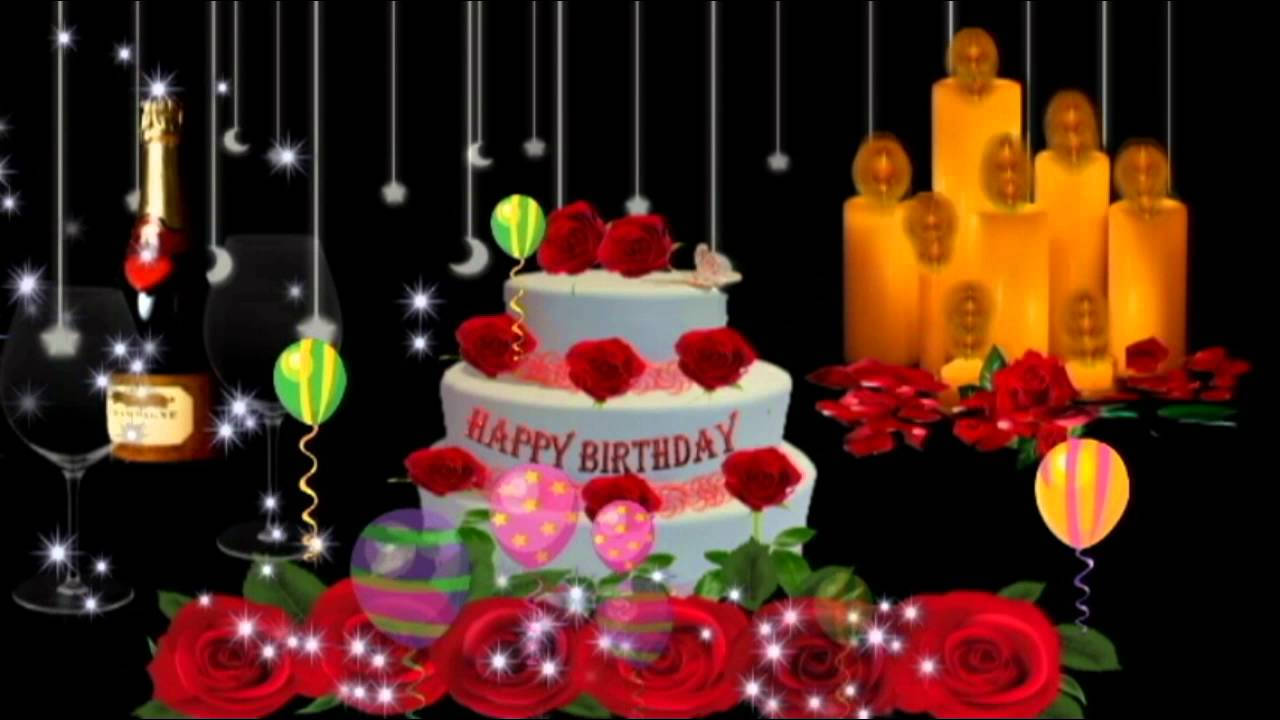 Happy Birthday to You!, birthday cake, red roses, HD Desktop Wallpaper
