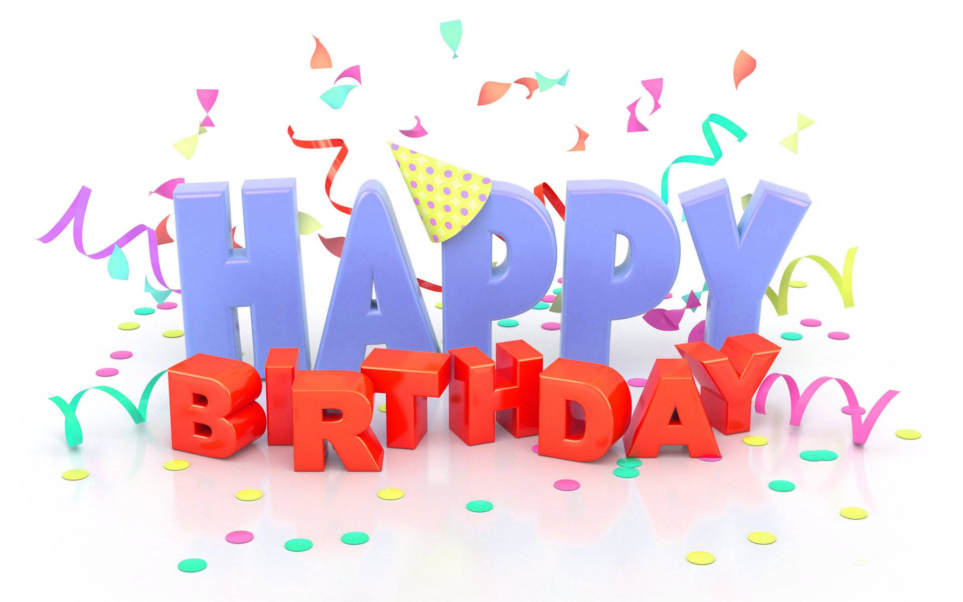 HAPPY BIRTHDAY, purple, red, Full HD Desktop Wallpaper