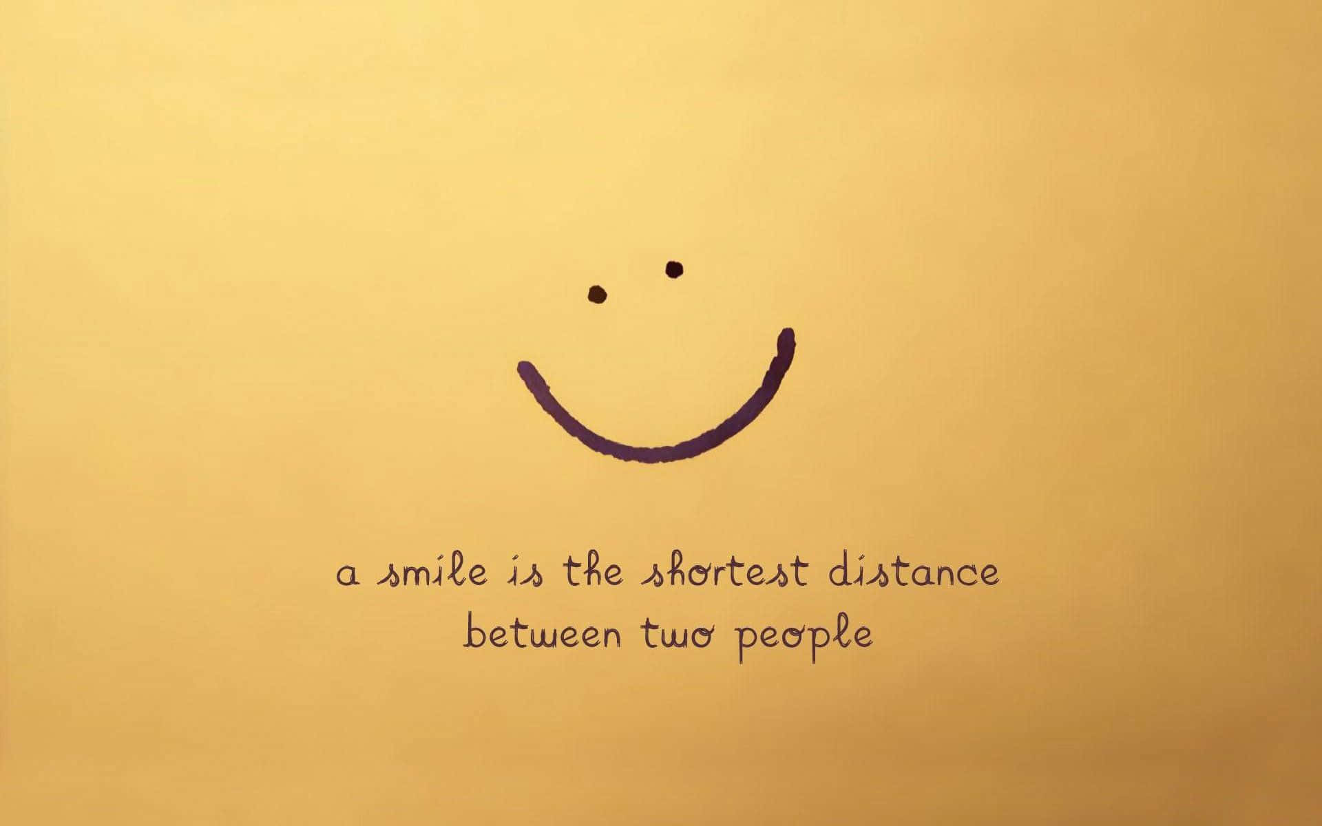 Happy Desktop, smiley face, golden paper, Full HD Desktop Wallpaper