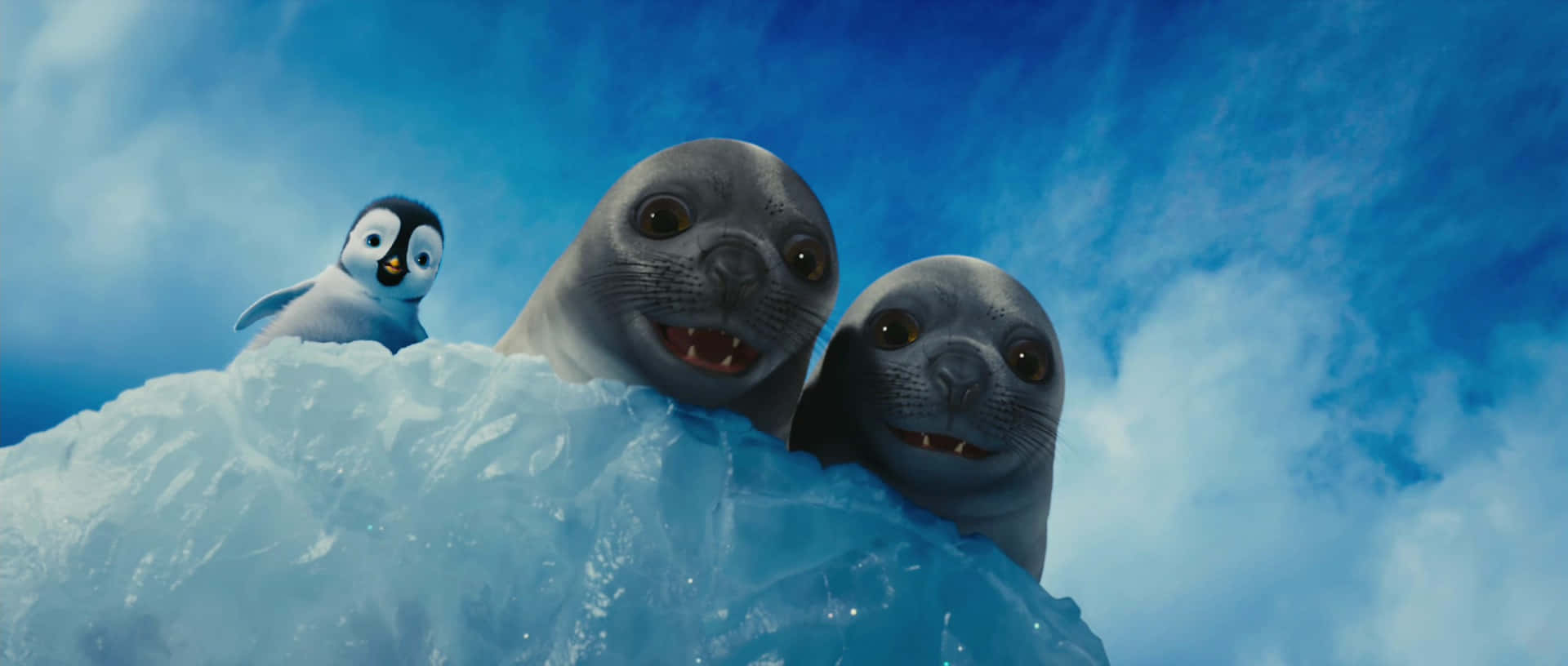 Happy Feet Two, seals, penguin, Full HD Desktop Wallpaper