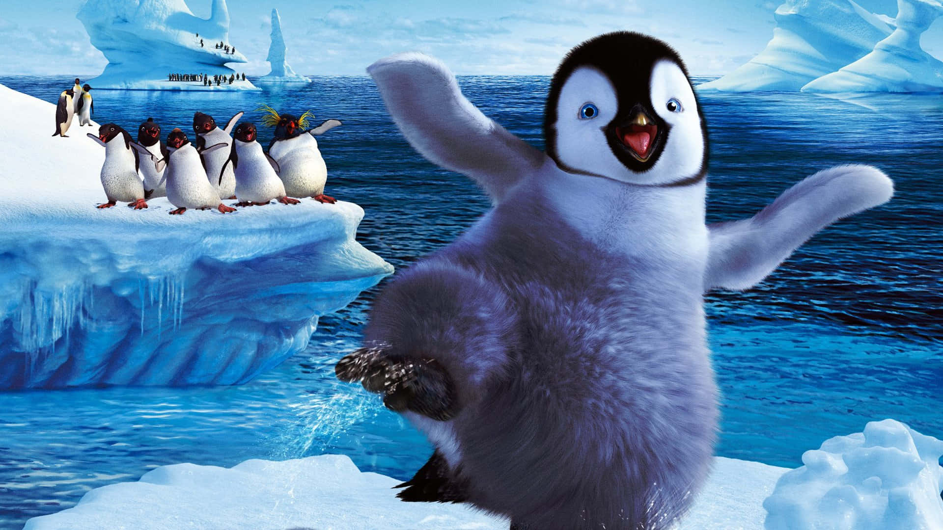 Happy Feet Two, penguin, ice, Full HD Desktop Wallpaper