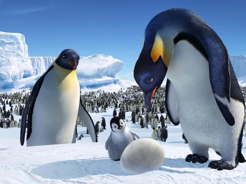 Happy Feet Two, emperor penguin, chick, SD Desktop Wallpaper