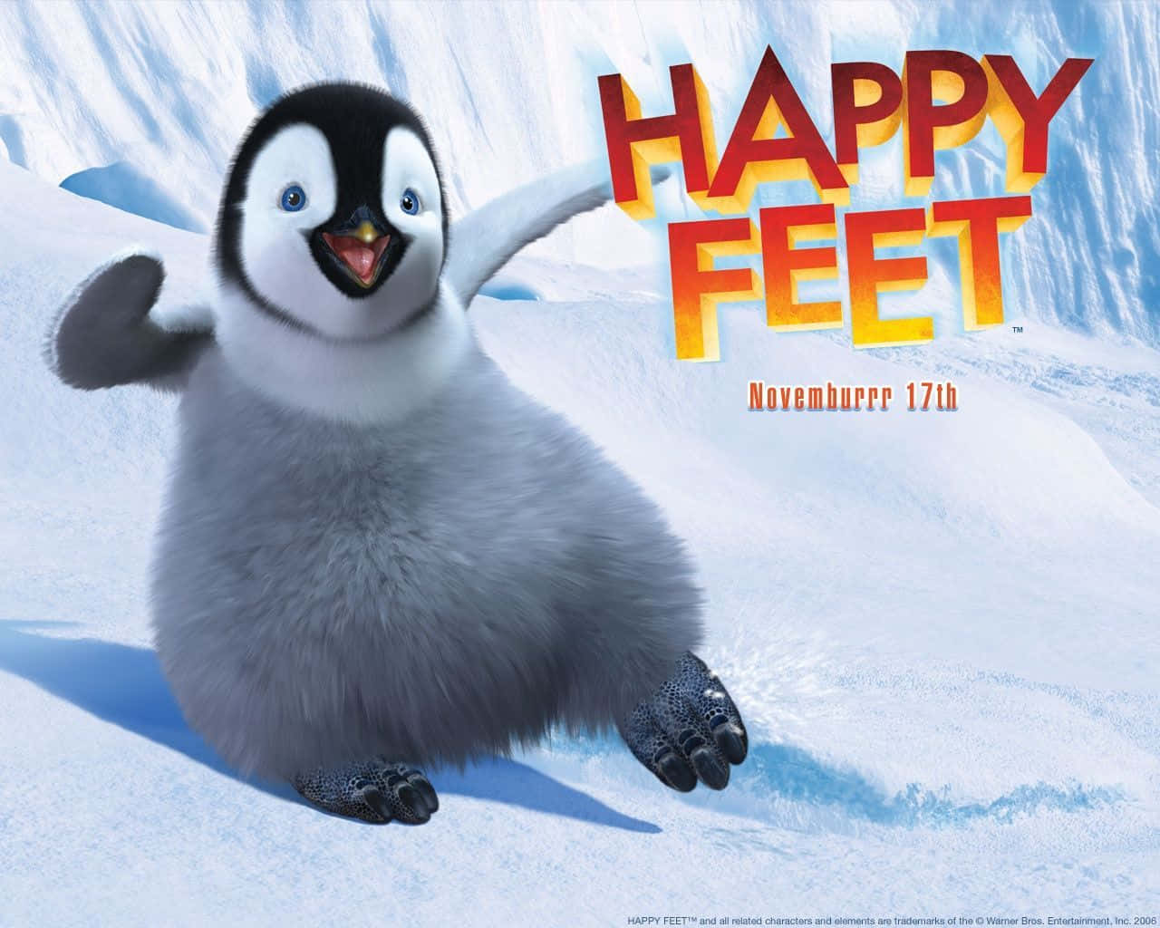 Happy Feet Two, HAPPY FEET, fluffy animated penguin chick, HD Desktop Wallpaper