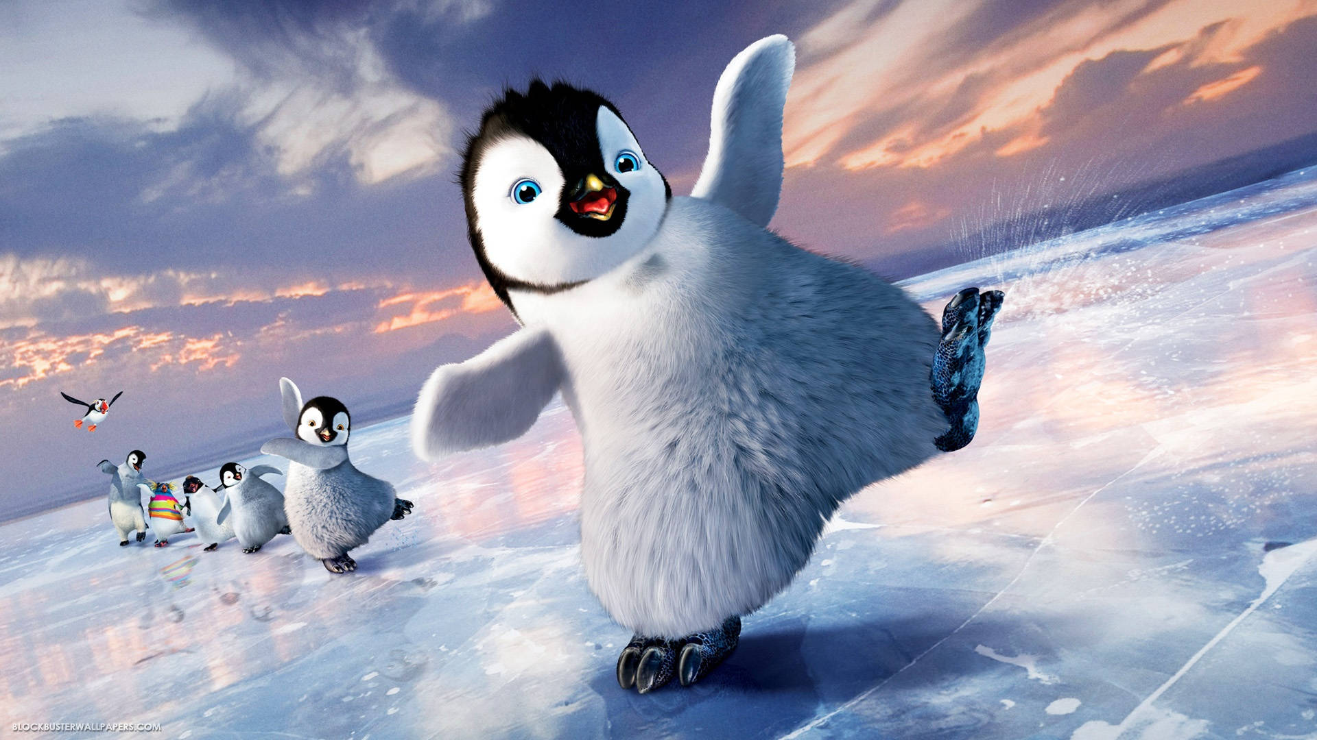 Happy Feet, baby penguins, penguin chick, Full HD Desktop Wallpaper