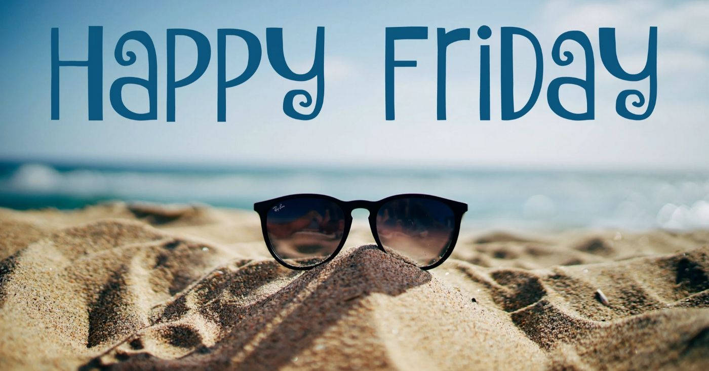 Happy Friday, beach day, textured sand, HD Desktop Wallpaper