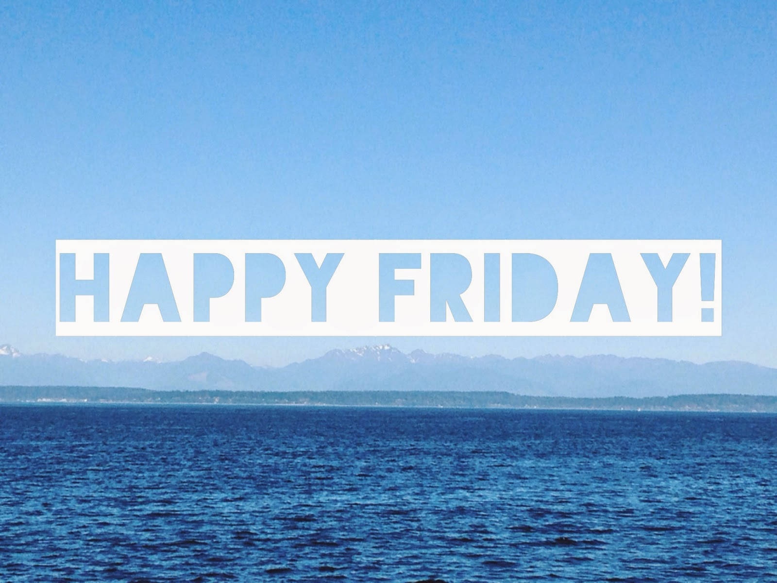 Sea Time Happy Friday, serene blue ocean, snow-capped mountains, HD Desktop Wallpaper
