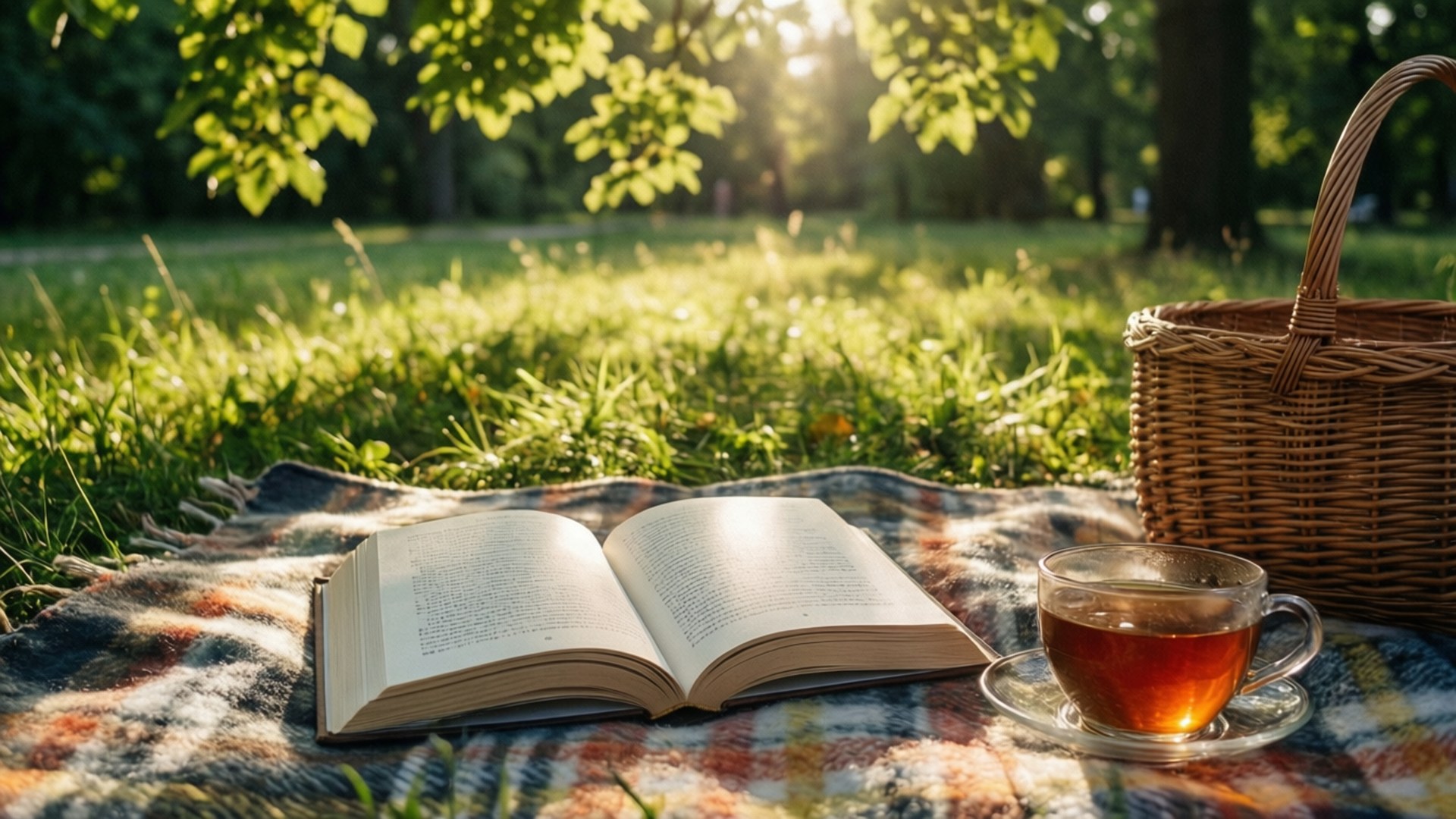 Friday, park, reading, Full HD Desktop Wallpaper