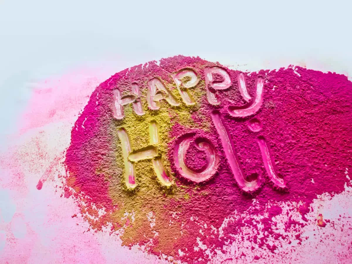 Holi, Happy Holi, pink, SD Desktop Wallpaper