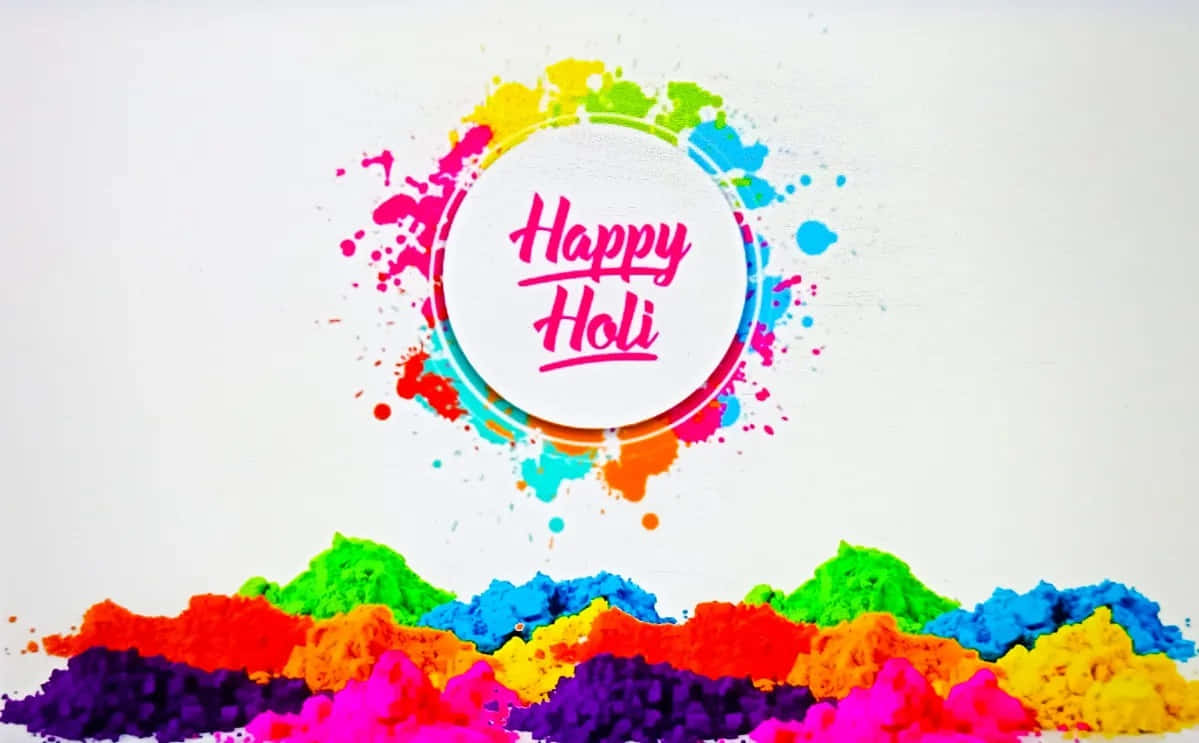 Holi, Happy Holi, rainbow colors, SD Desktop Wallpaper