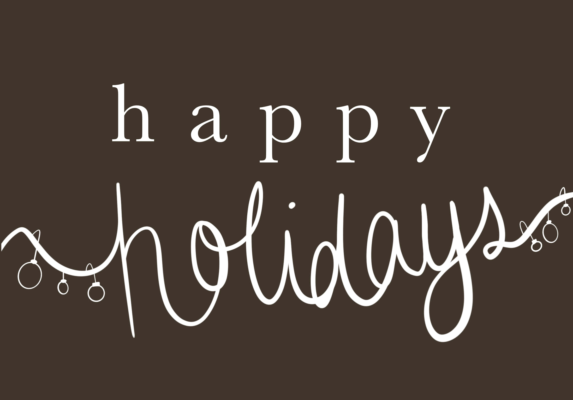 happy holidays desktop, white cursive 'happy holidays' text, string lights, Full HD Desktop Wallpaper