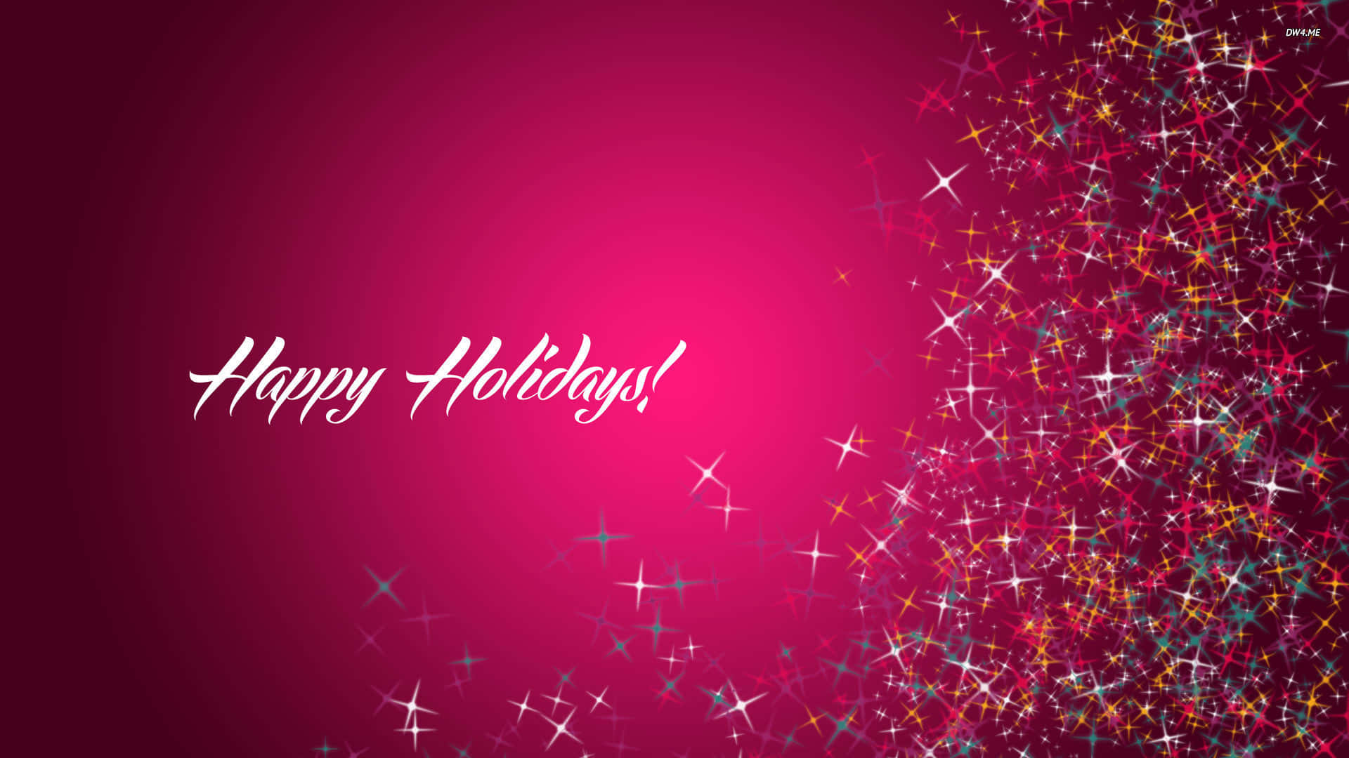 Happy Holidays!, magenta, glitter, Full HD Desktop Wallpaper