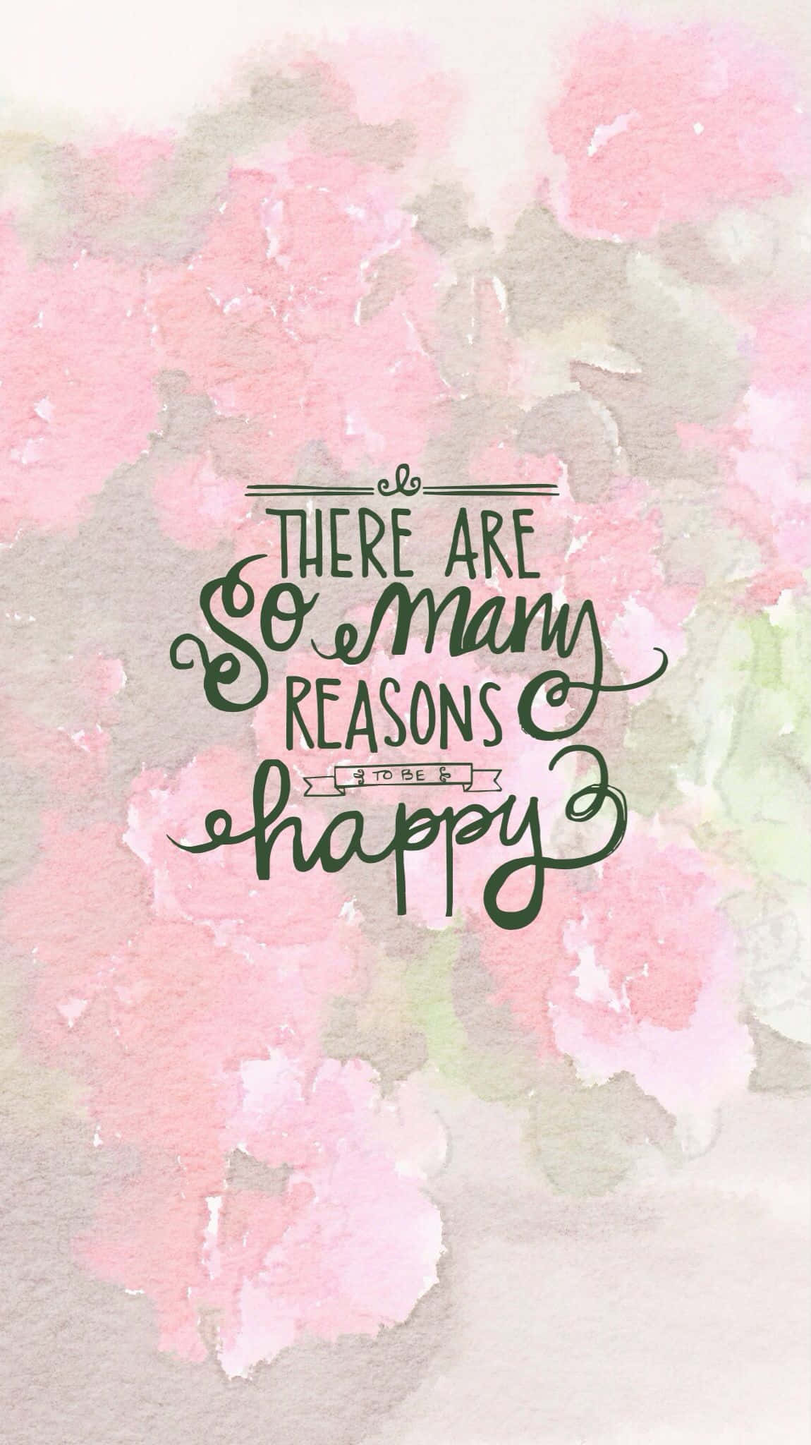 iPhone 11, watercolor floral background, soft pinks, Full HD Phone Wallpaper