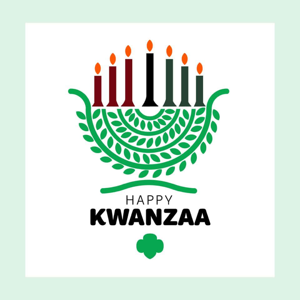 green kinara, seven candles, three red, SD Desktop Wallpaper