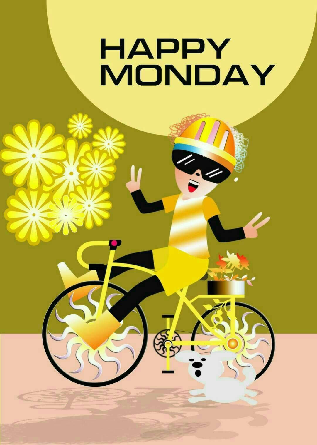 Happy Hippie Monday, yellow helmet, striped shirt, HD Phone Wallpaper
