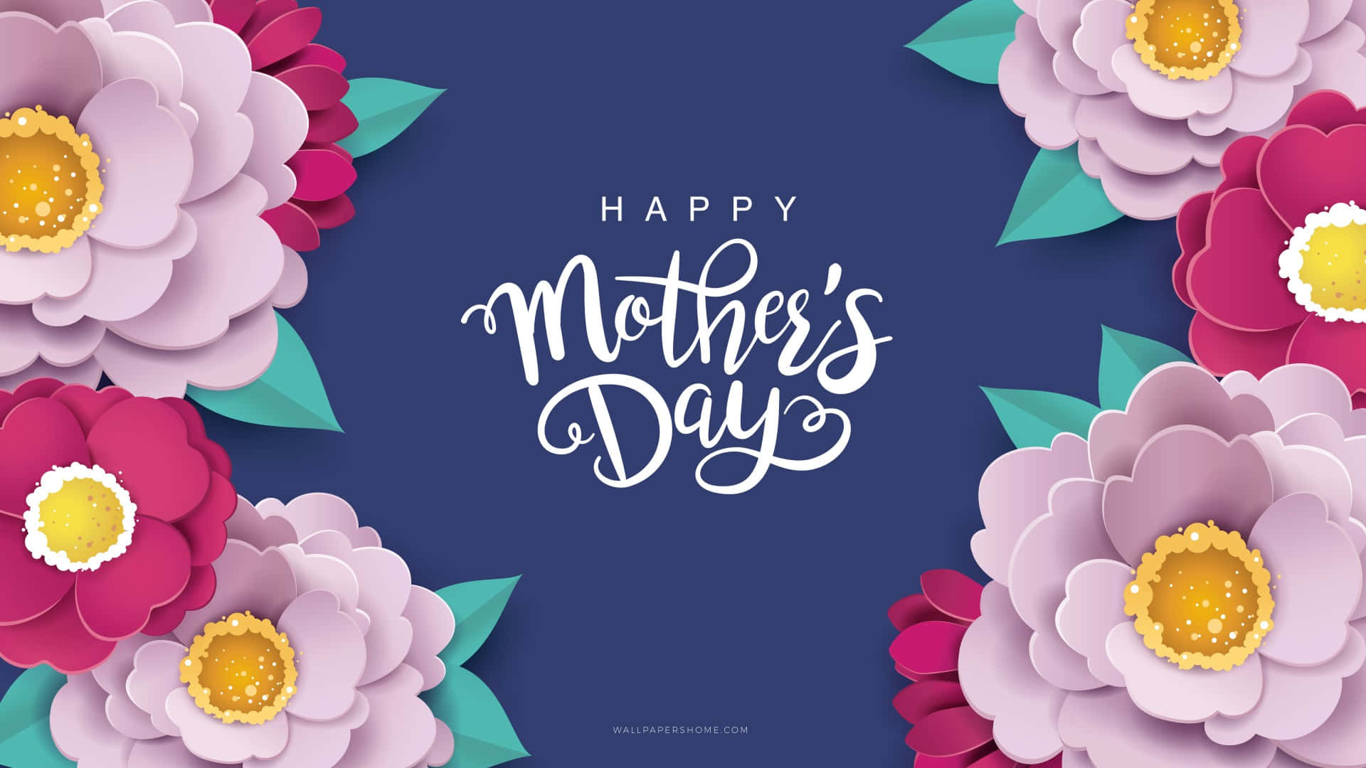Happy Mother's Day, pink, magenta, Full HD Desktop Wallpaper