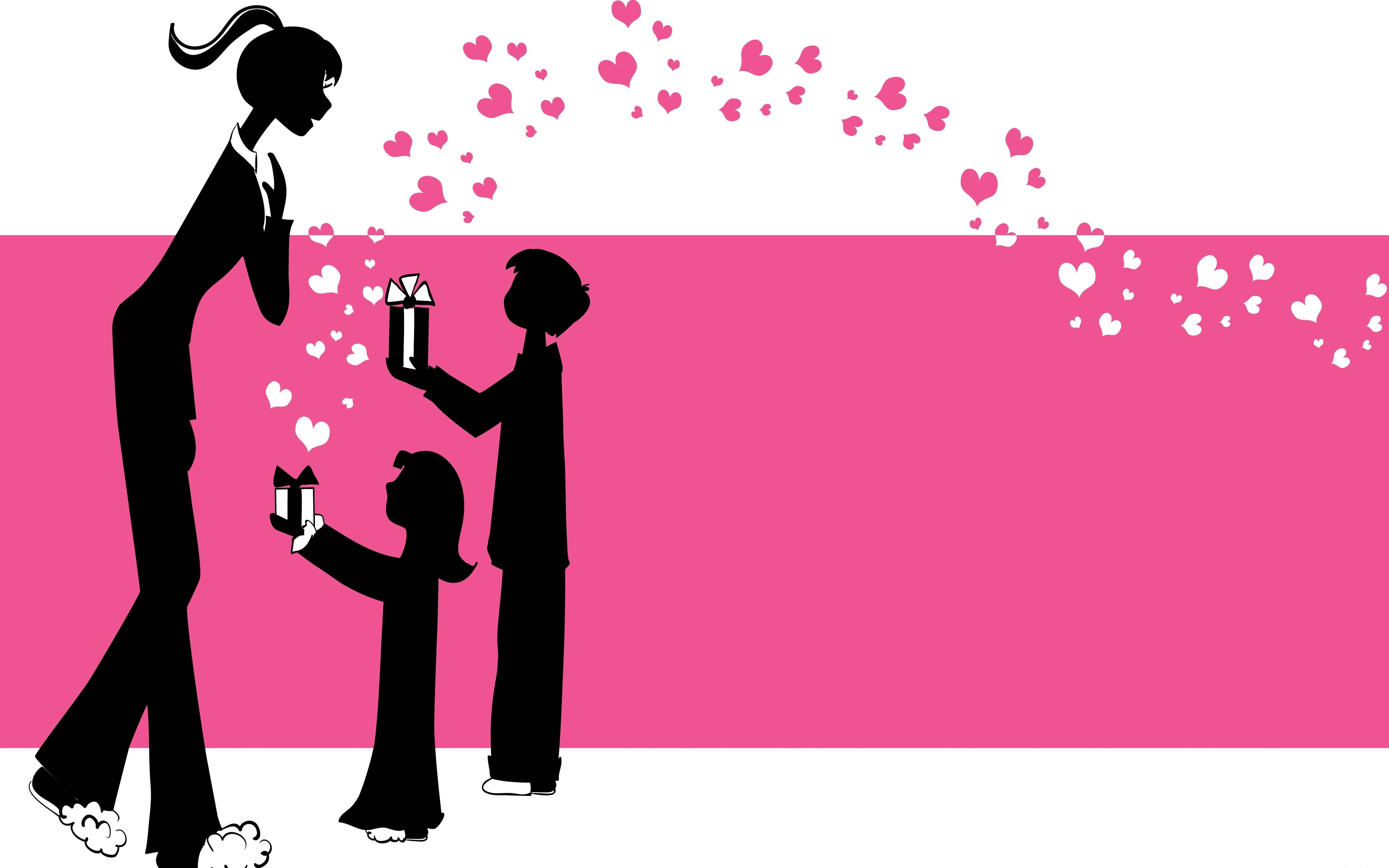 Happy Mothers Day, mother, children, 4K Desktop Wallpaper