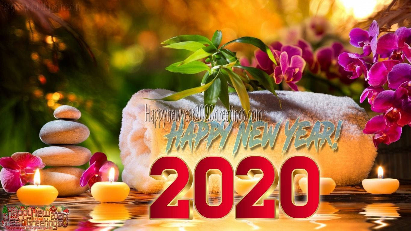 Happy New Year 2020, 3D, New Year 2020, HD Desktop Wallpaper