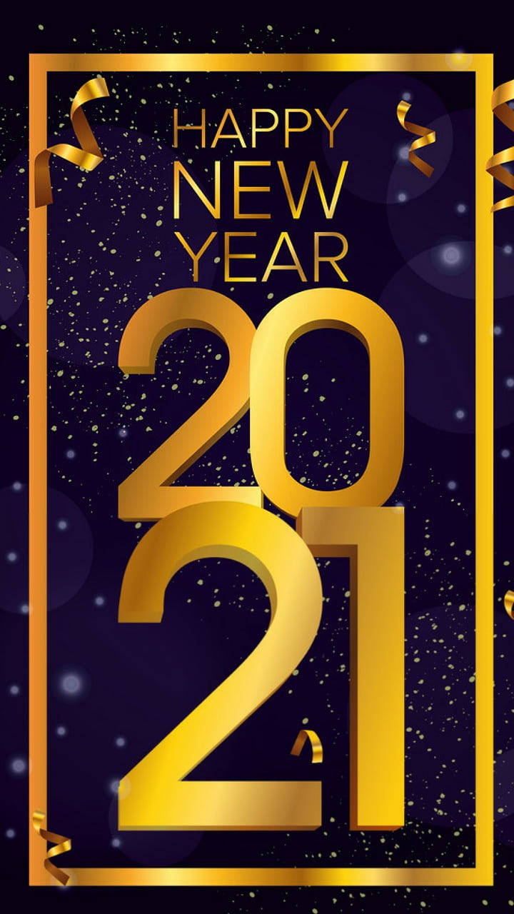 Happy New Year 2021, 2021, confetti, HD Phone Wallpaper
