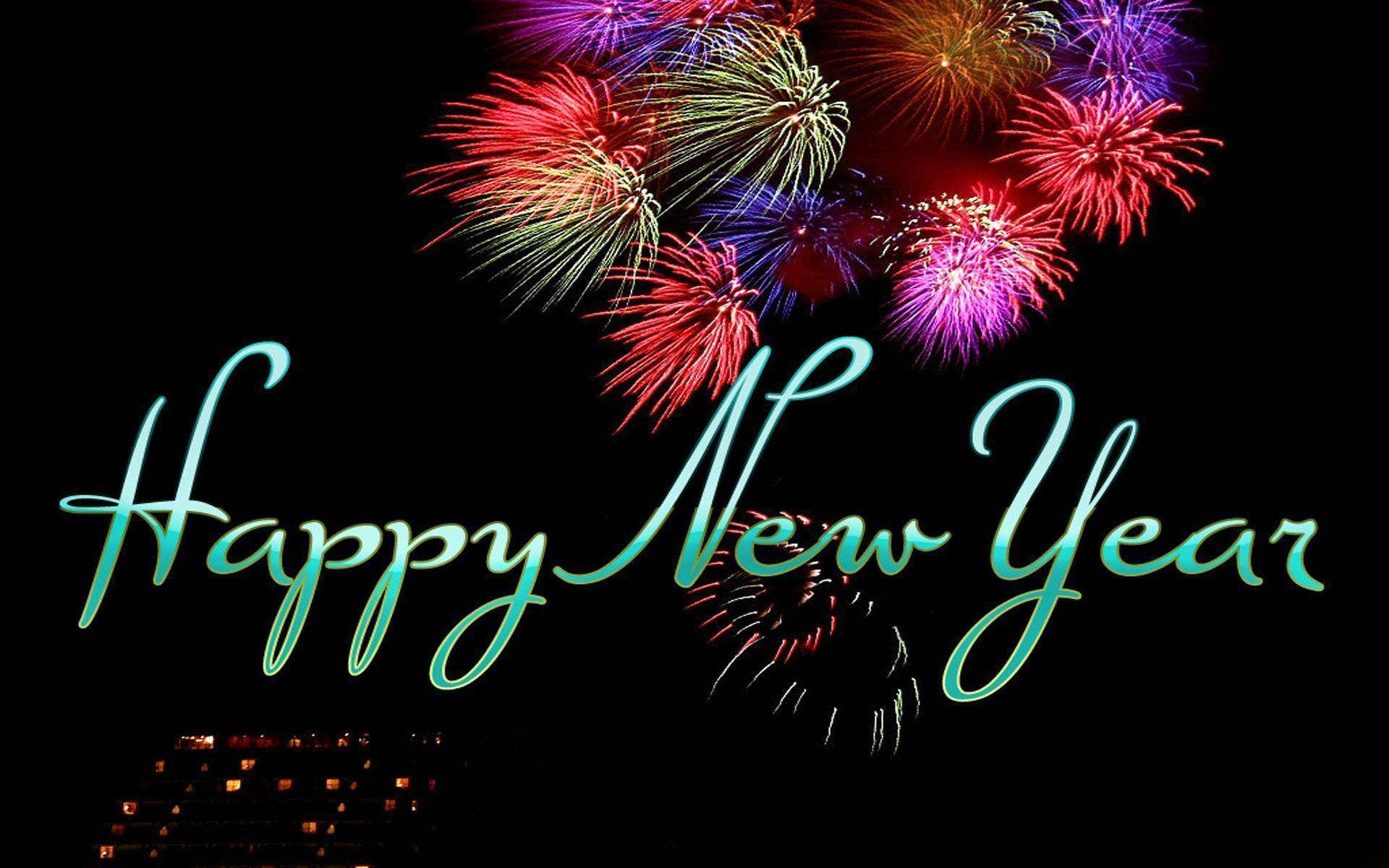 Happy New Year 2021, fireworks, city skyline, Full HD Desktop Wallpaper