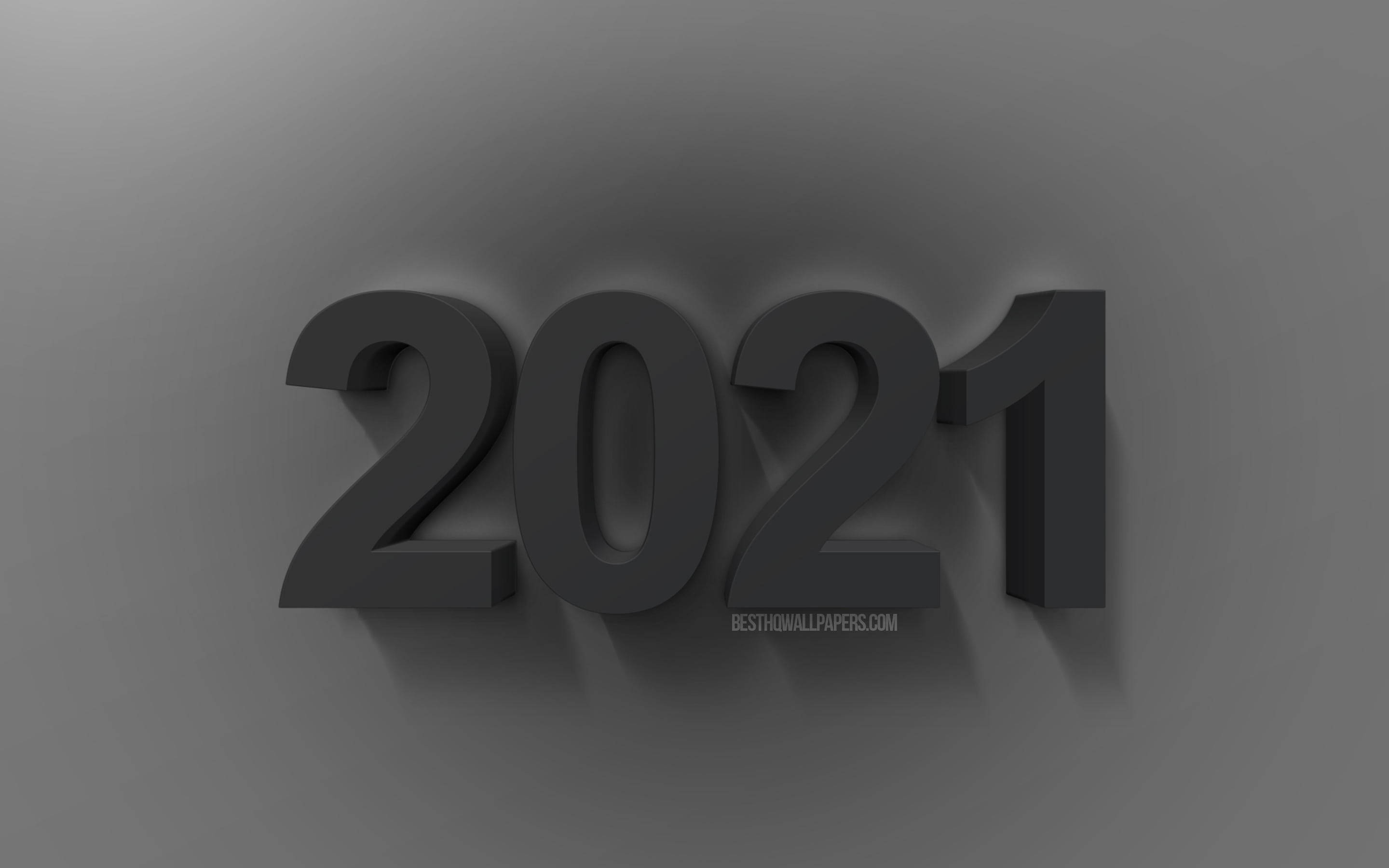 2021, black, dark gray, 2K Desktop Wallpaper