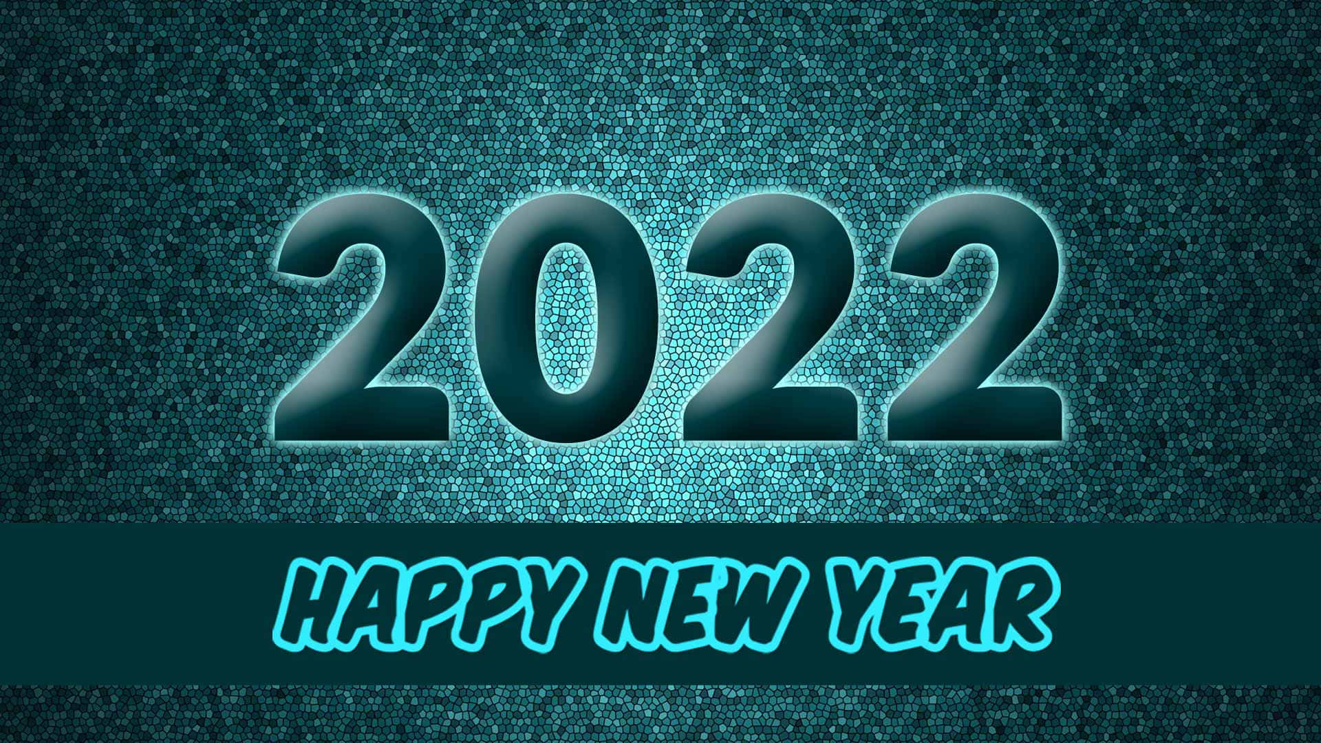 Teal New Year 2022, 2022, HAPPY NEW YEAR, Full HD Desktop Wallpaper