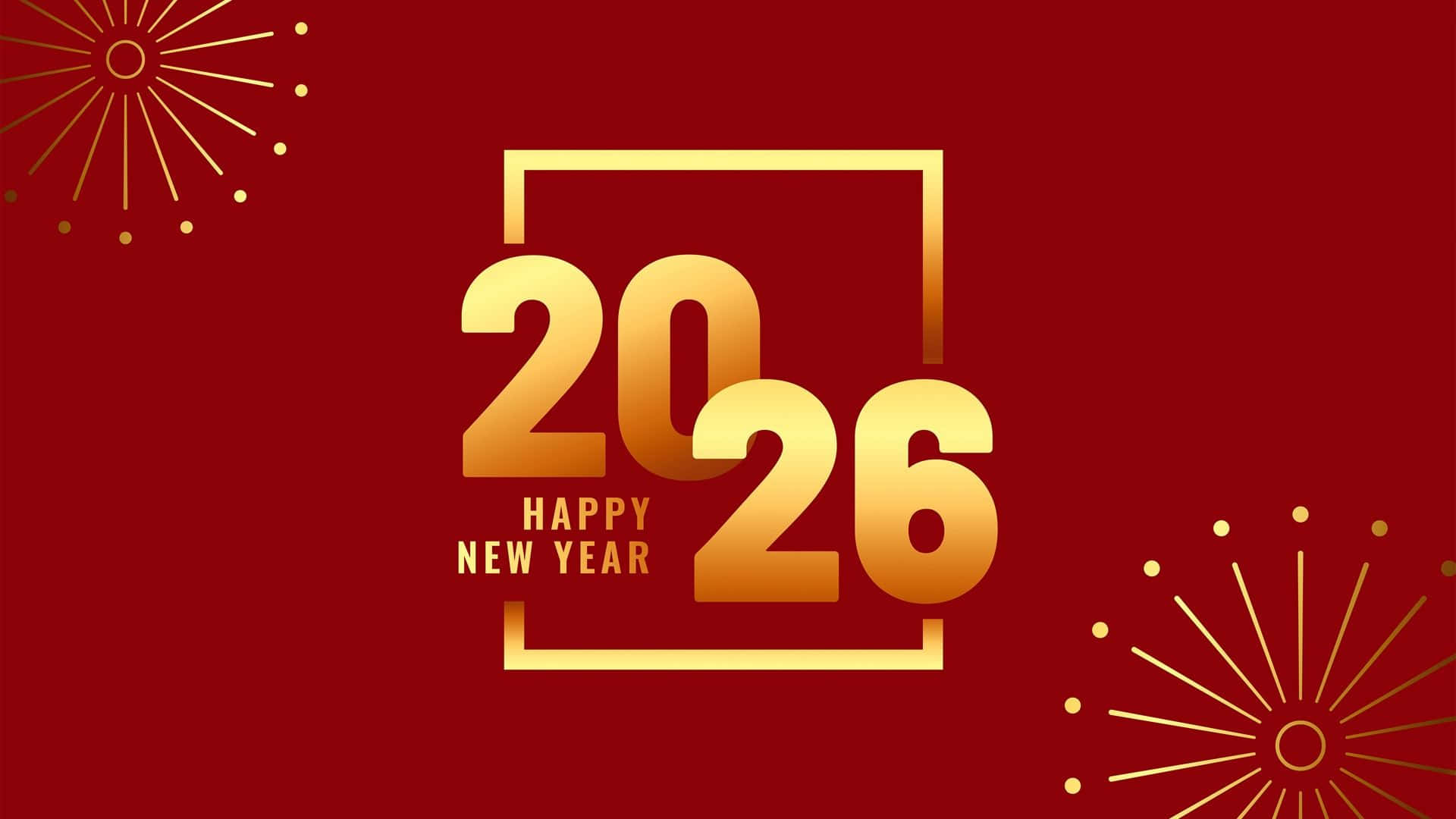 Happy New Year 2026, gold, 2026, Full HD Desktop Wallpaper