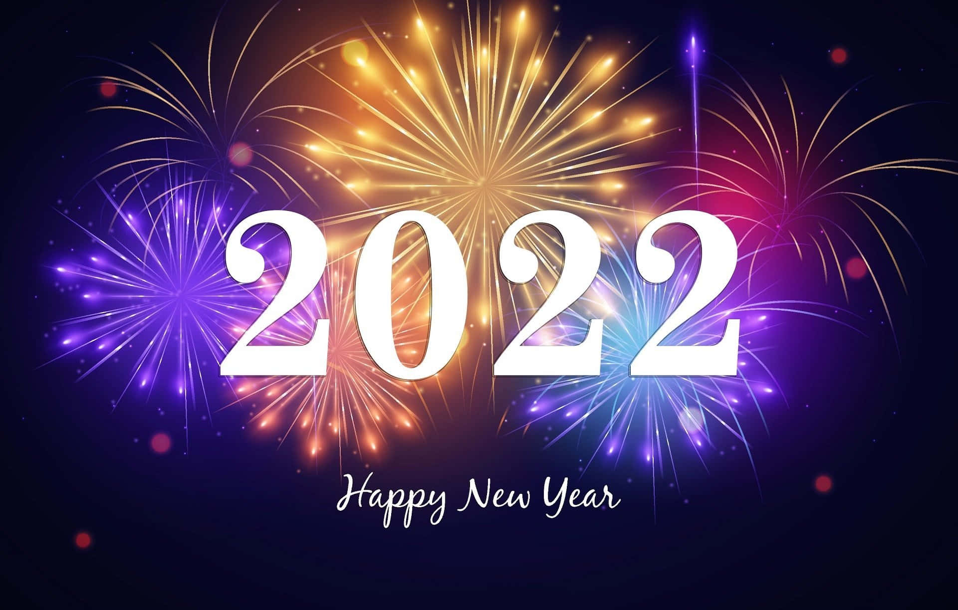 2022, golden purple, blue, Full HD Desktop Wallpaper