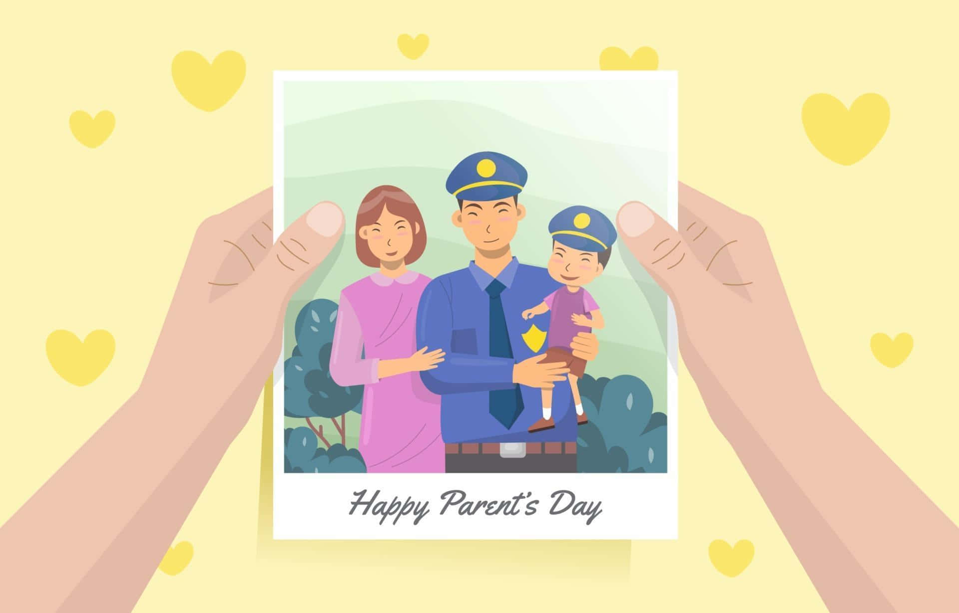 police officer, wife, child, Full HD Desktop Wallpaper
