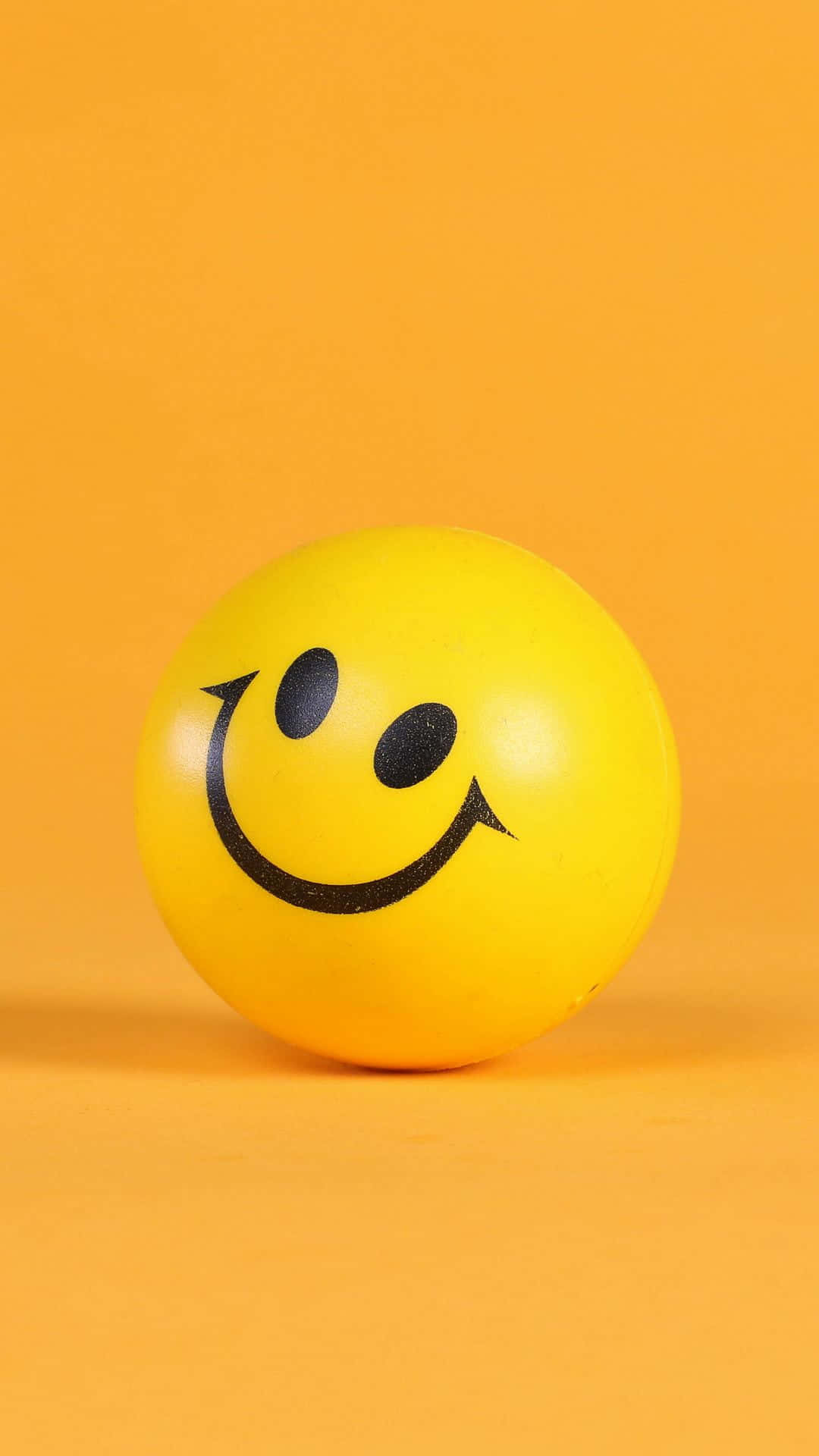 Happy Phone, yellow, smiley ball, Full HD Phone Wallpaper