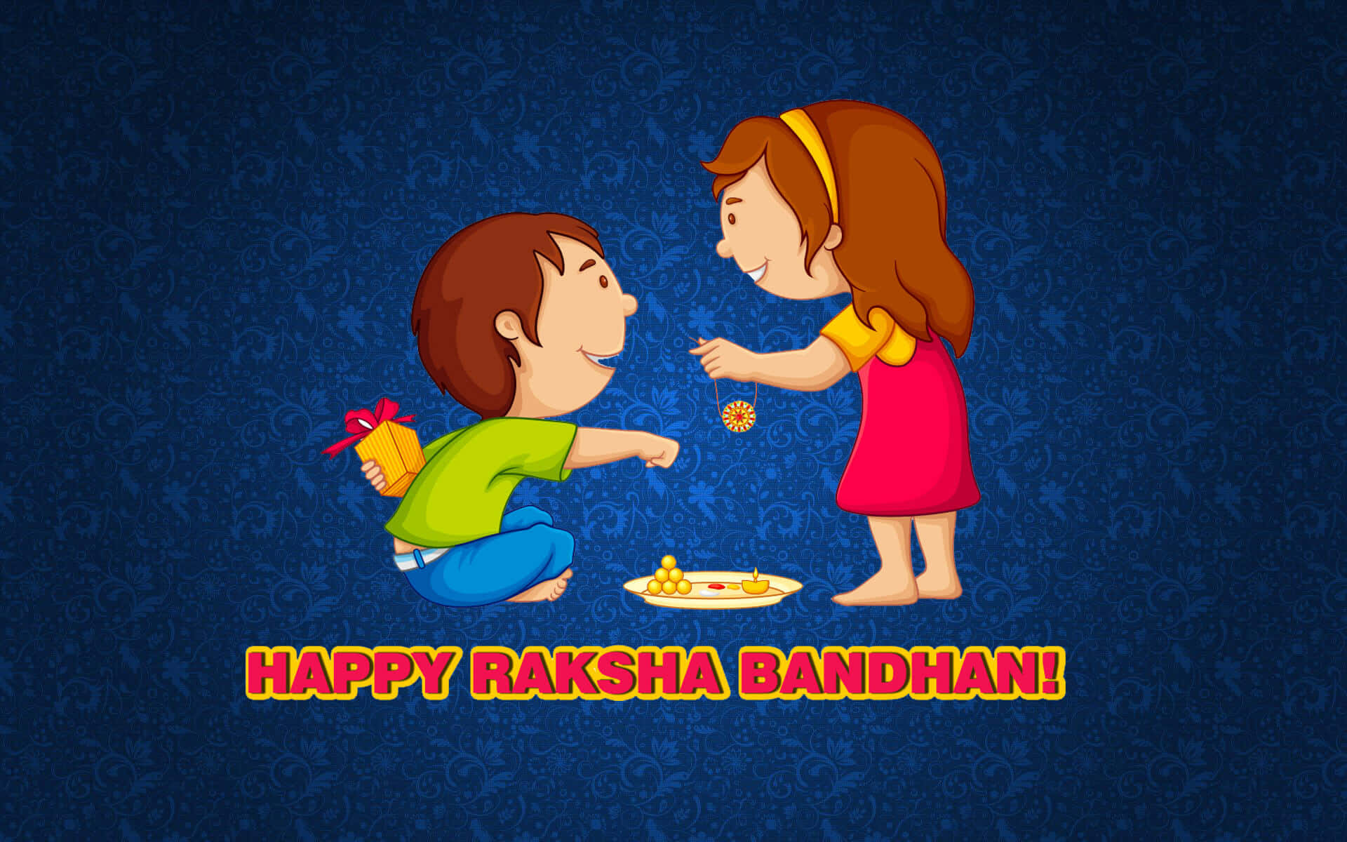 Raksha Bandhan, rakhi, sweets, Full HD Desktop Wallpaper